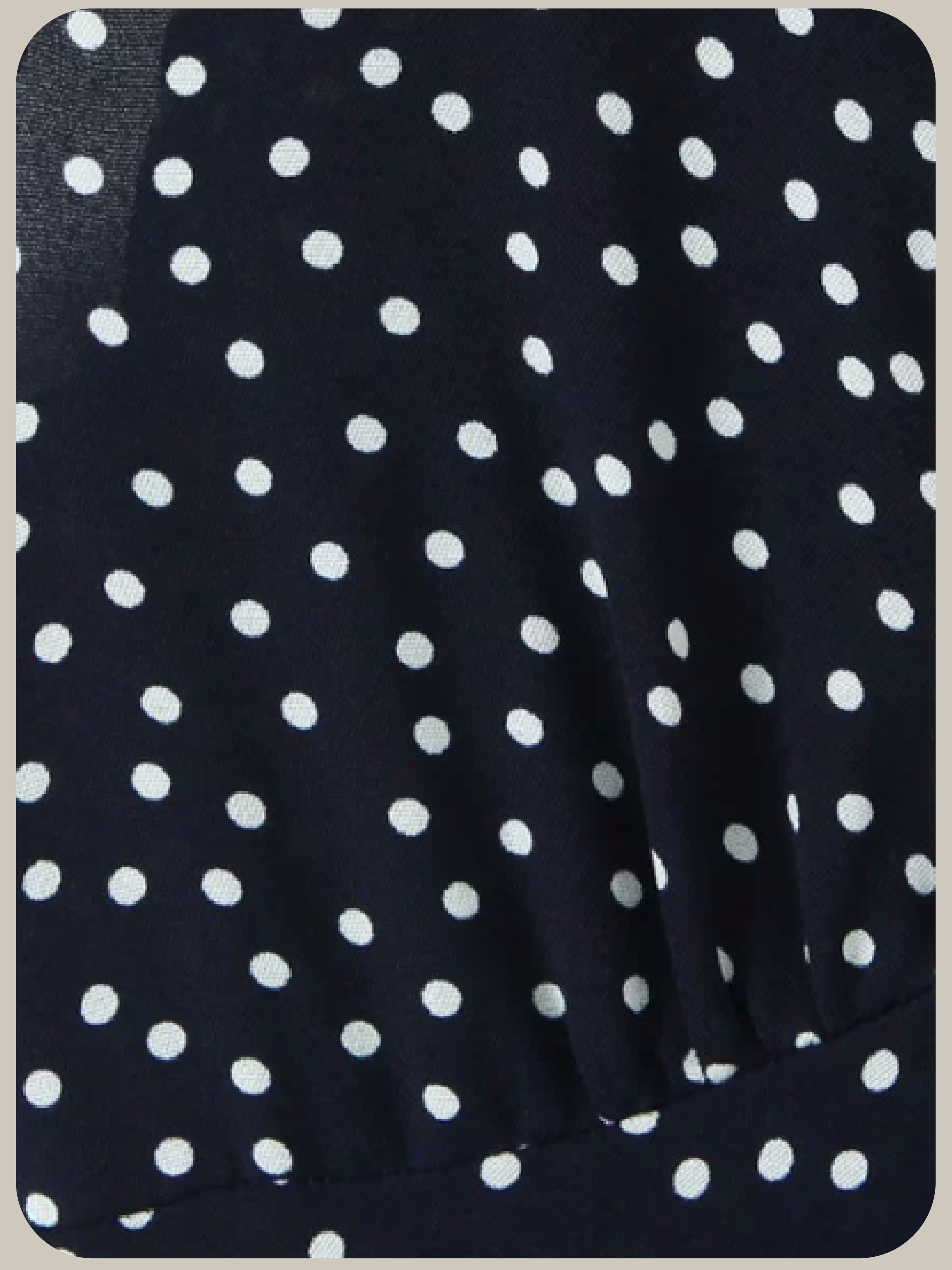 V-neck Lace Piping Dots One Piece/Vネックレースパイピングドット柄ワンピース