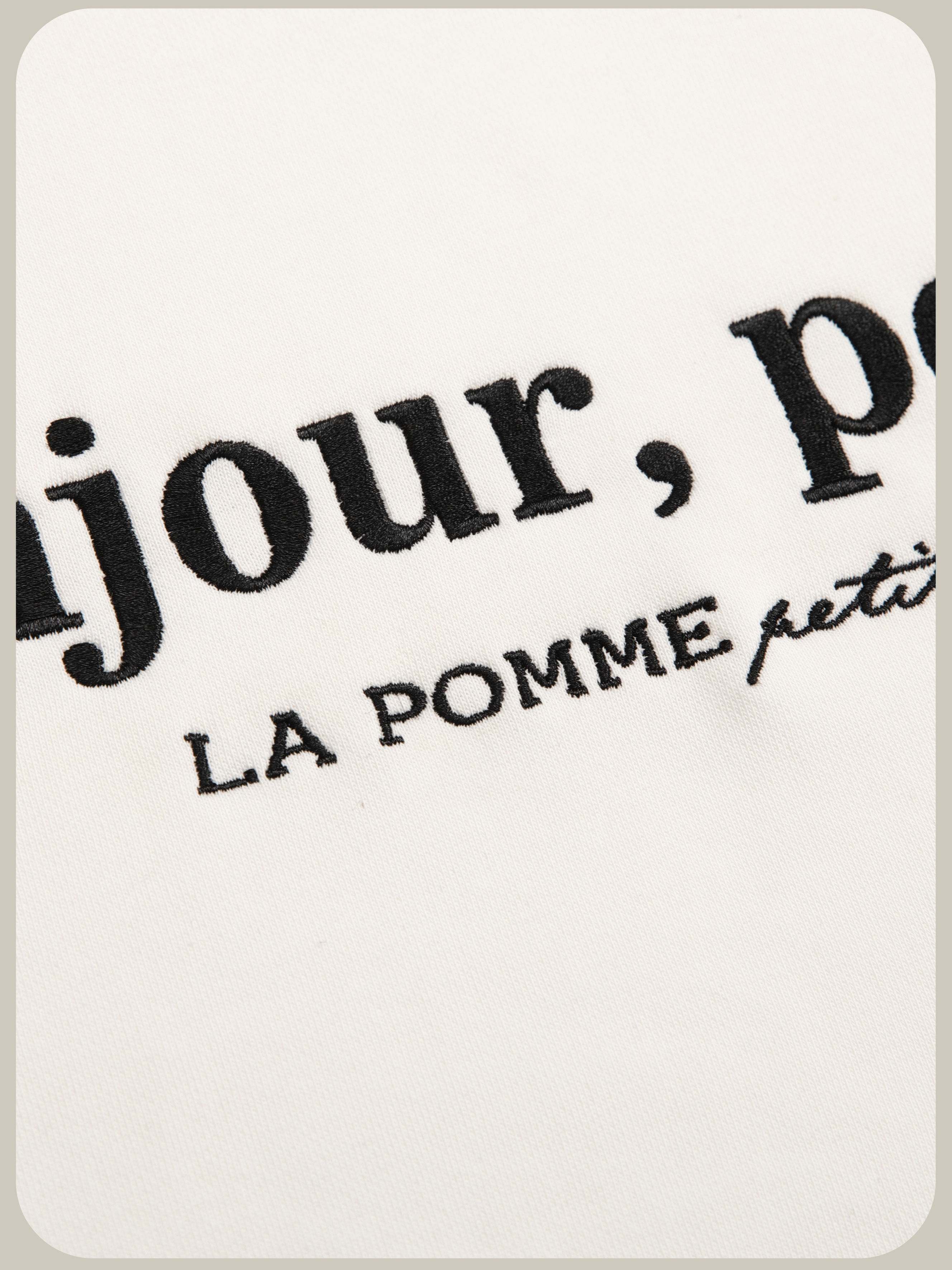 LA POMME petit Bonjour petite Hoodie