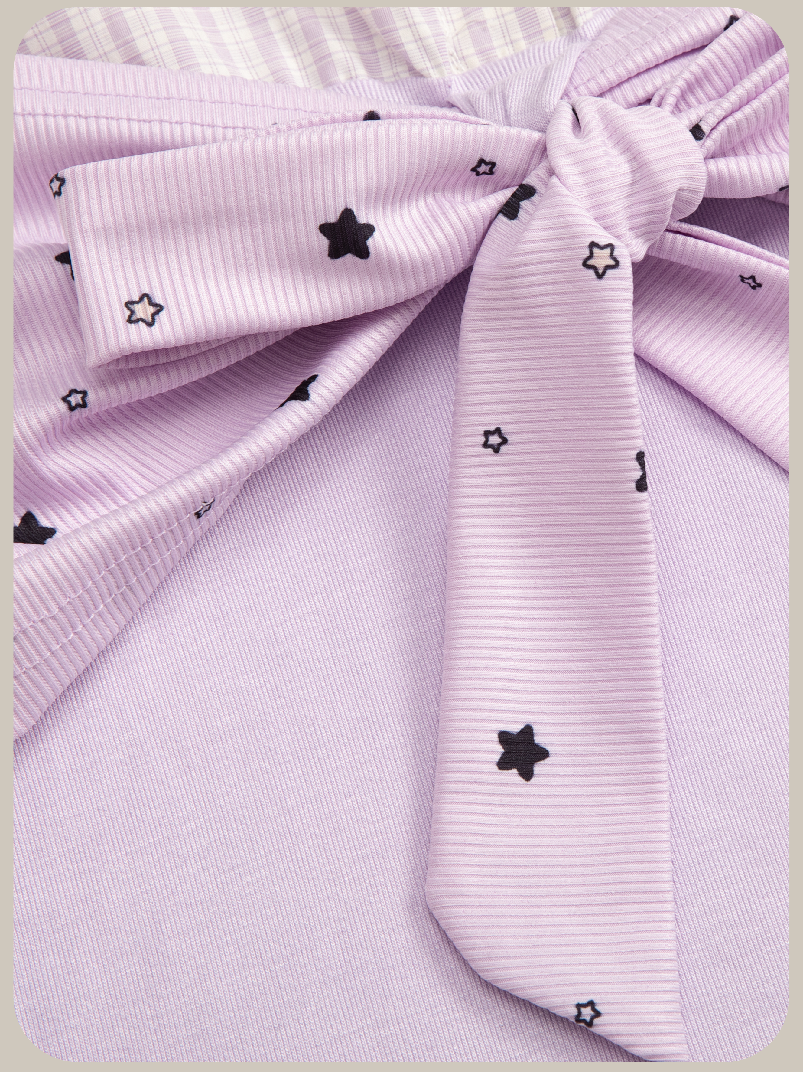 Lavender Bow Top Bubble Skirt Set Up/ラベンダーリボン付きトップスバブルスカートセットアップ