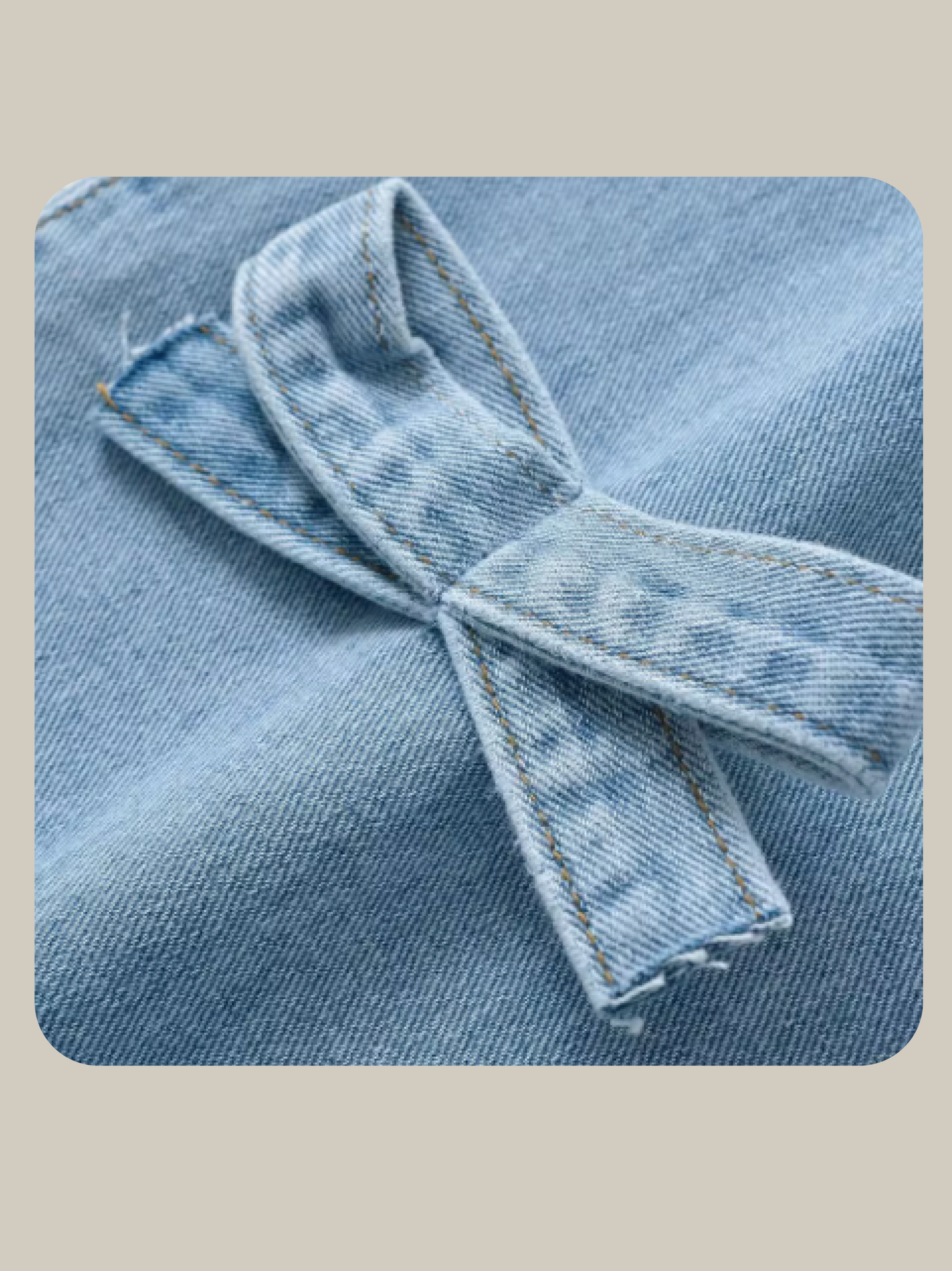 Ribbon Denim Wide Pants/リボンデニムワイドパンツ