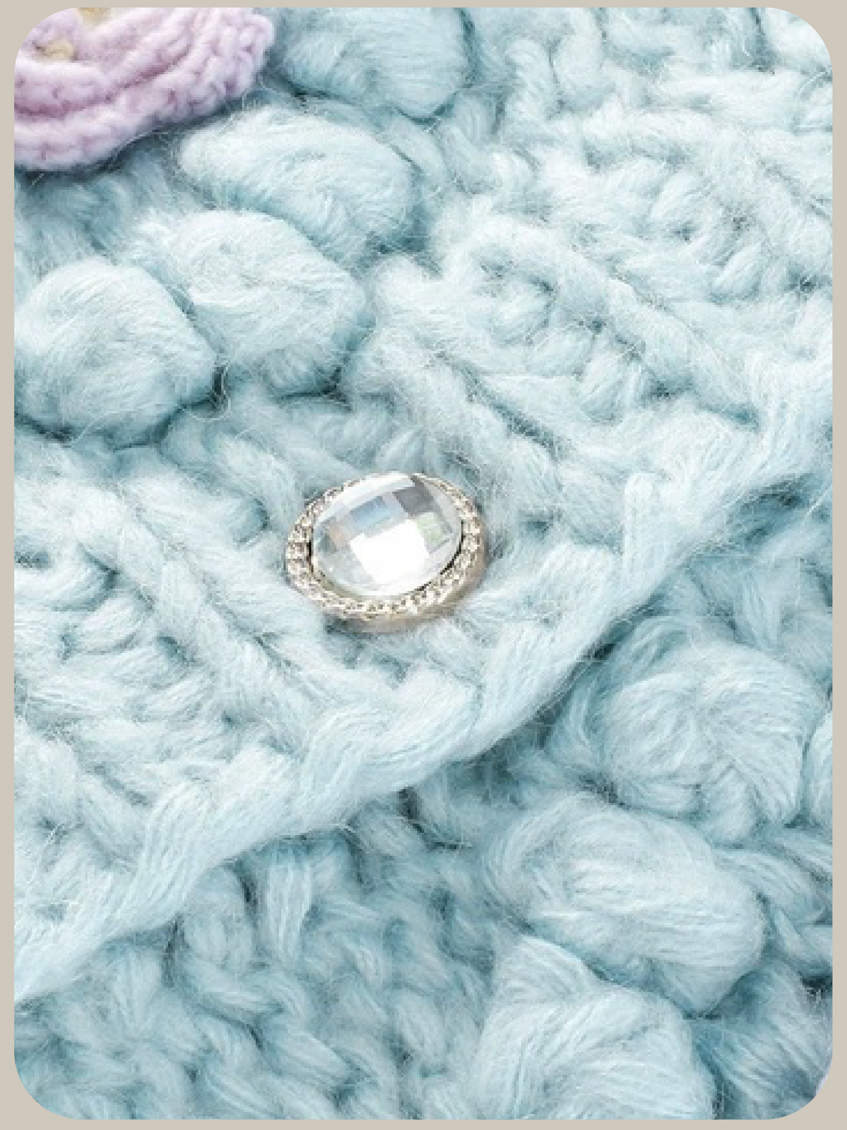 Pastel Blue Flower Embroidery Cardigan/パステルブルー花柄刺繍カーディガン