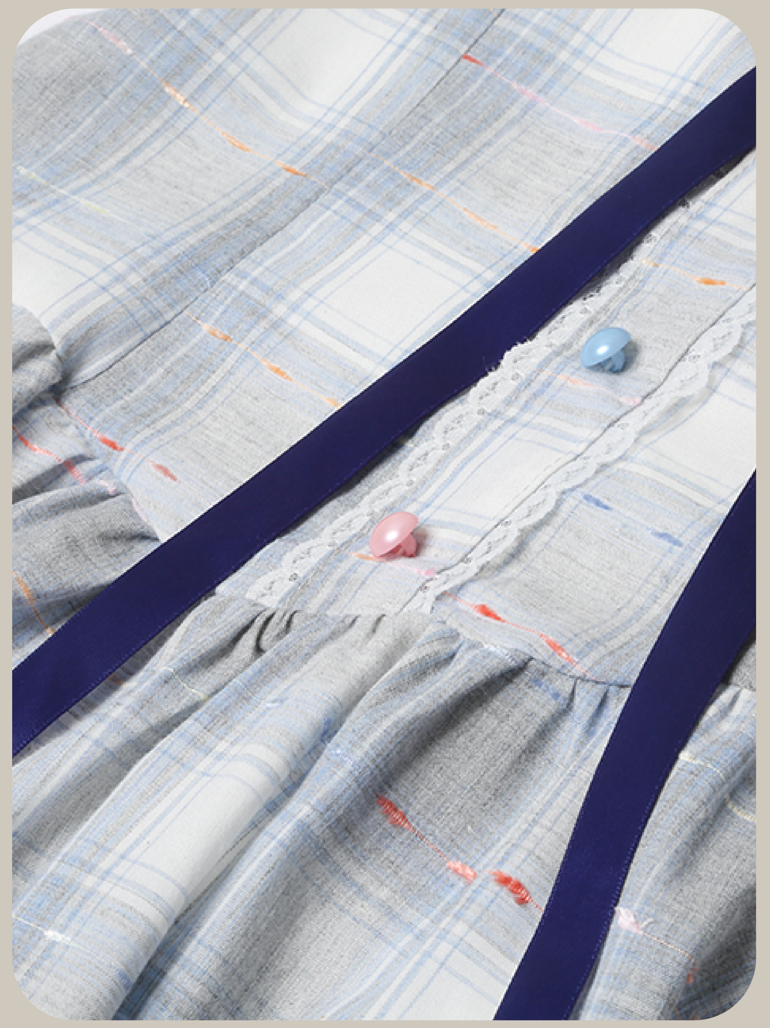 Princess Sweet Plaid Ribbon Dress/プリンセススイートチェックリボンドレス