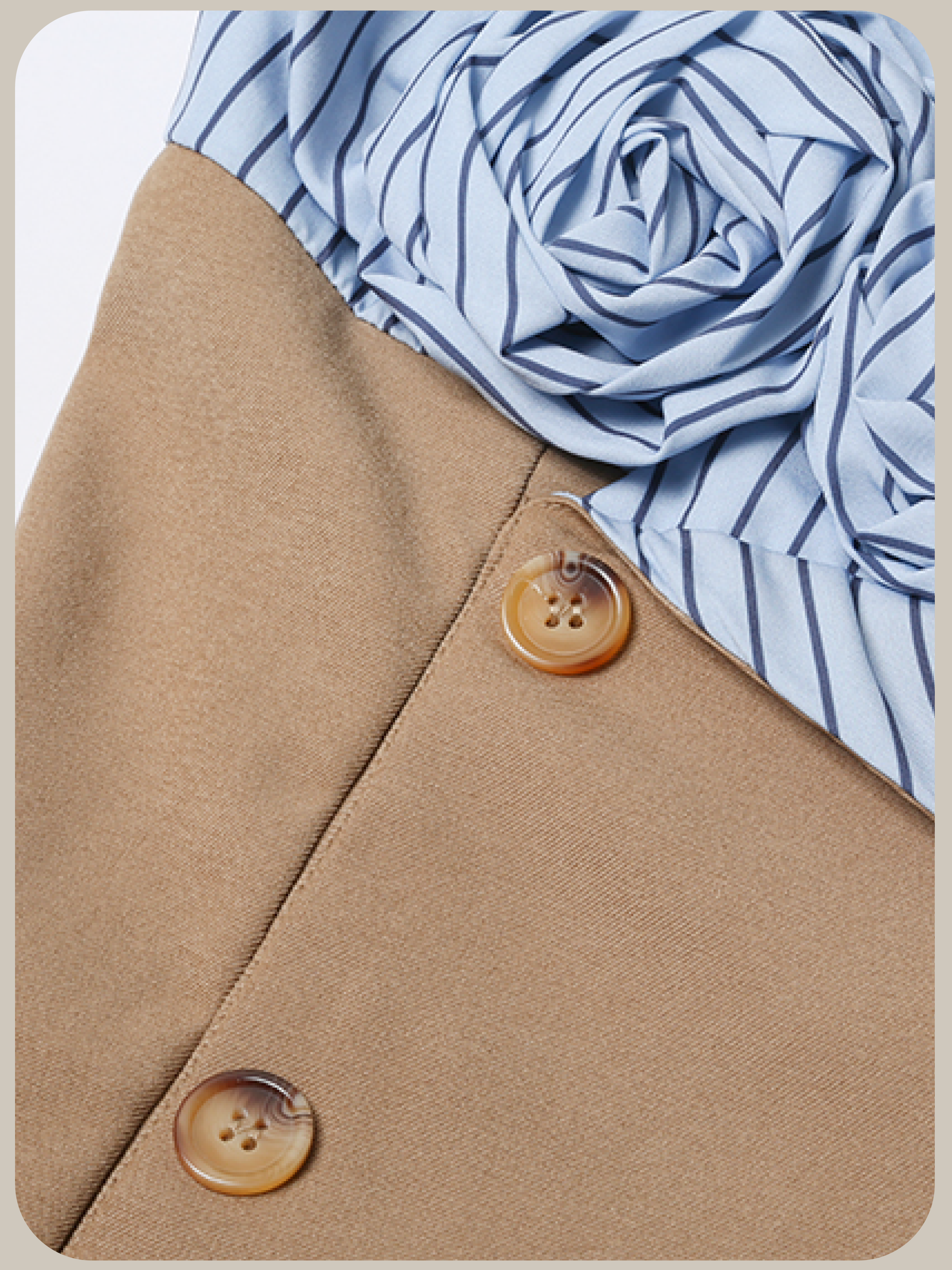 Waisted Shirt Docking Cami Dress/ウエストシャツドッキングキャミワンピース