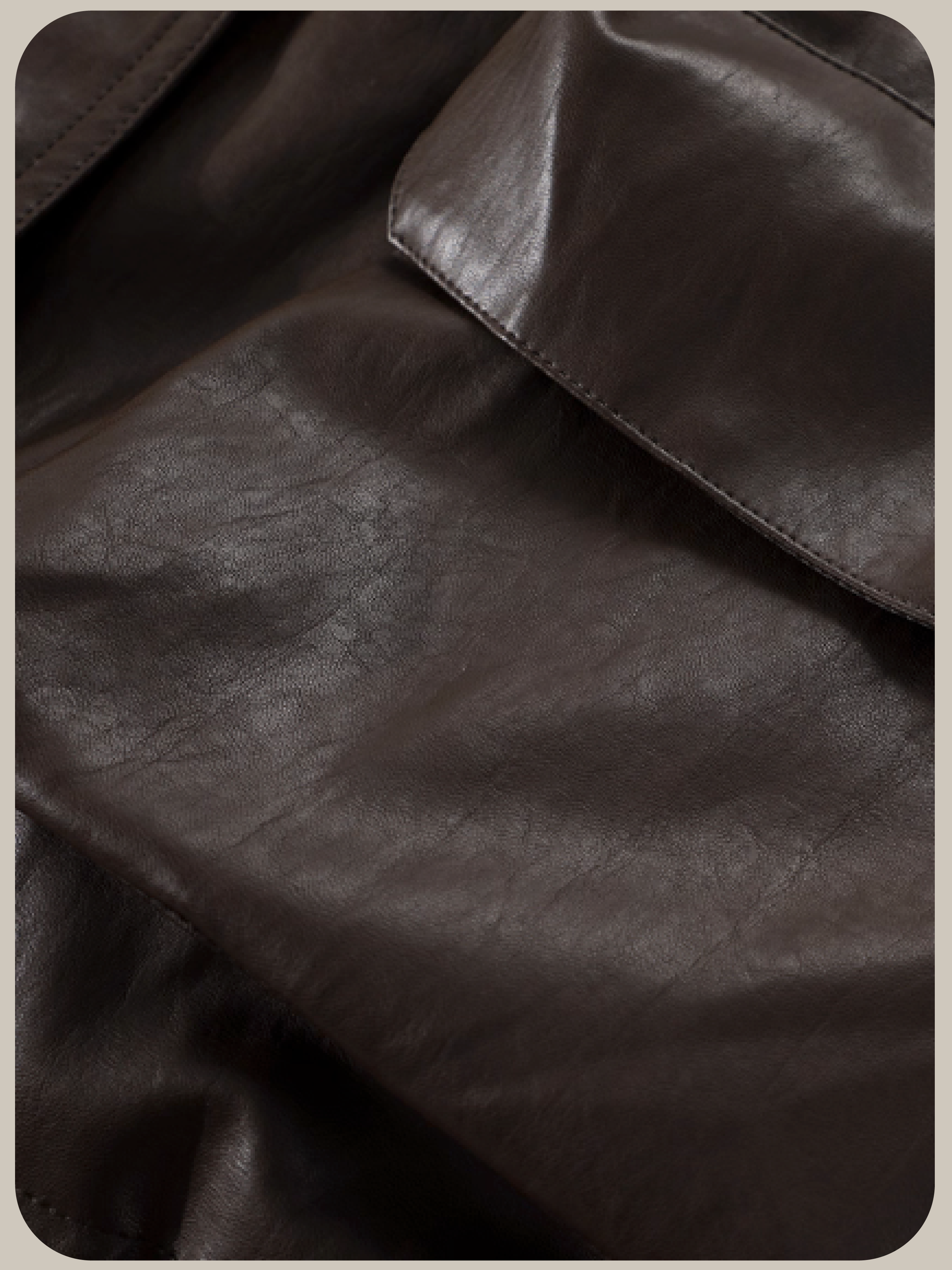 Cool Leather Fur Jacket/クールレザーファージャケット