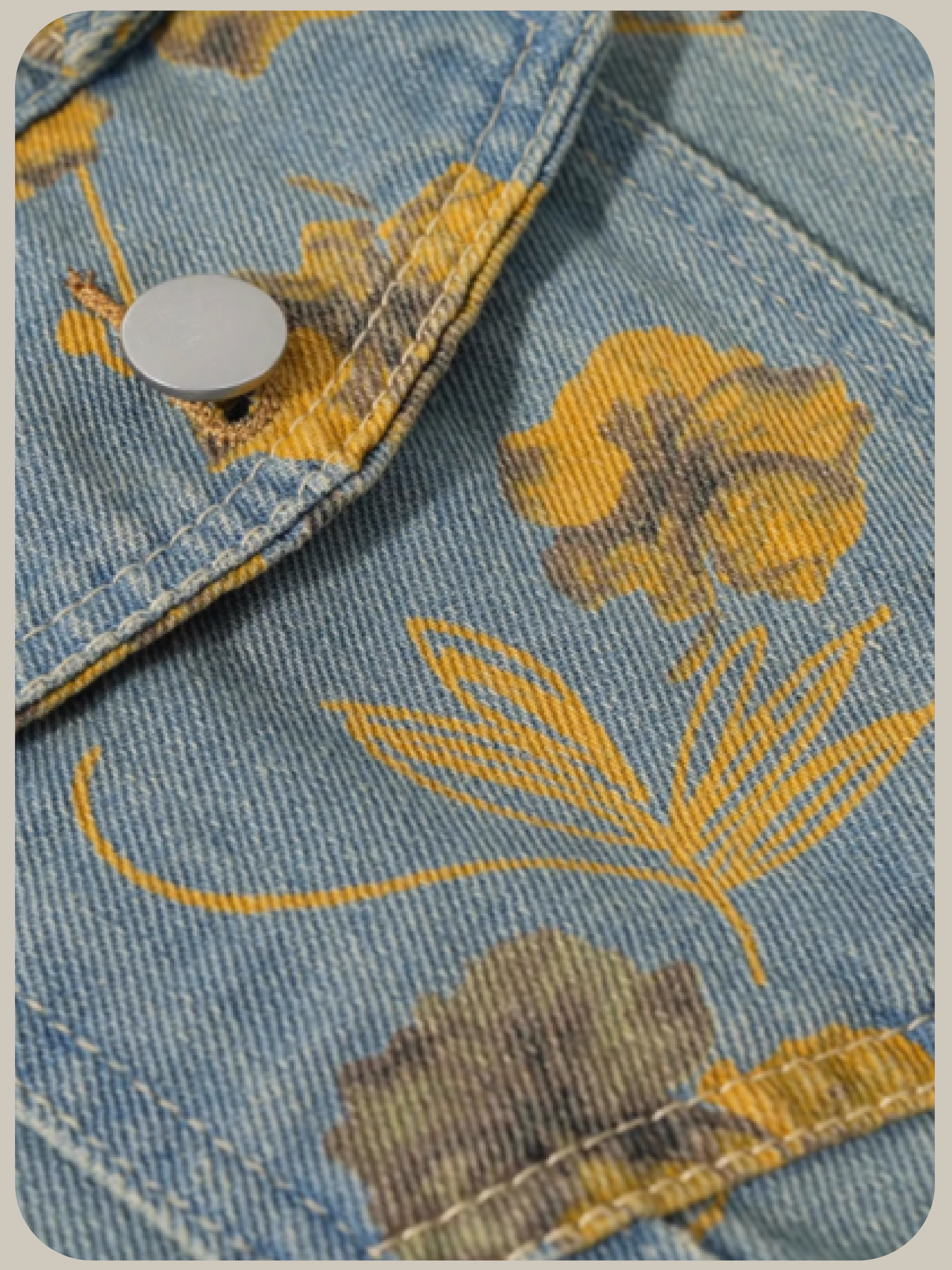 Garden Denim Vest/ガーデンデニムベスト