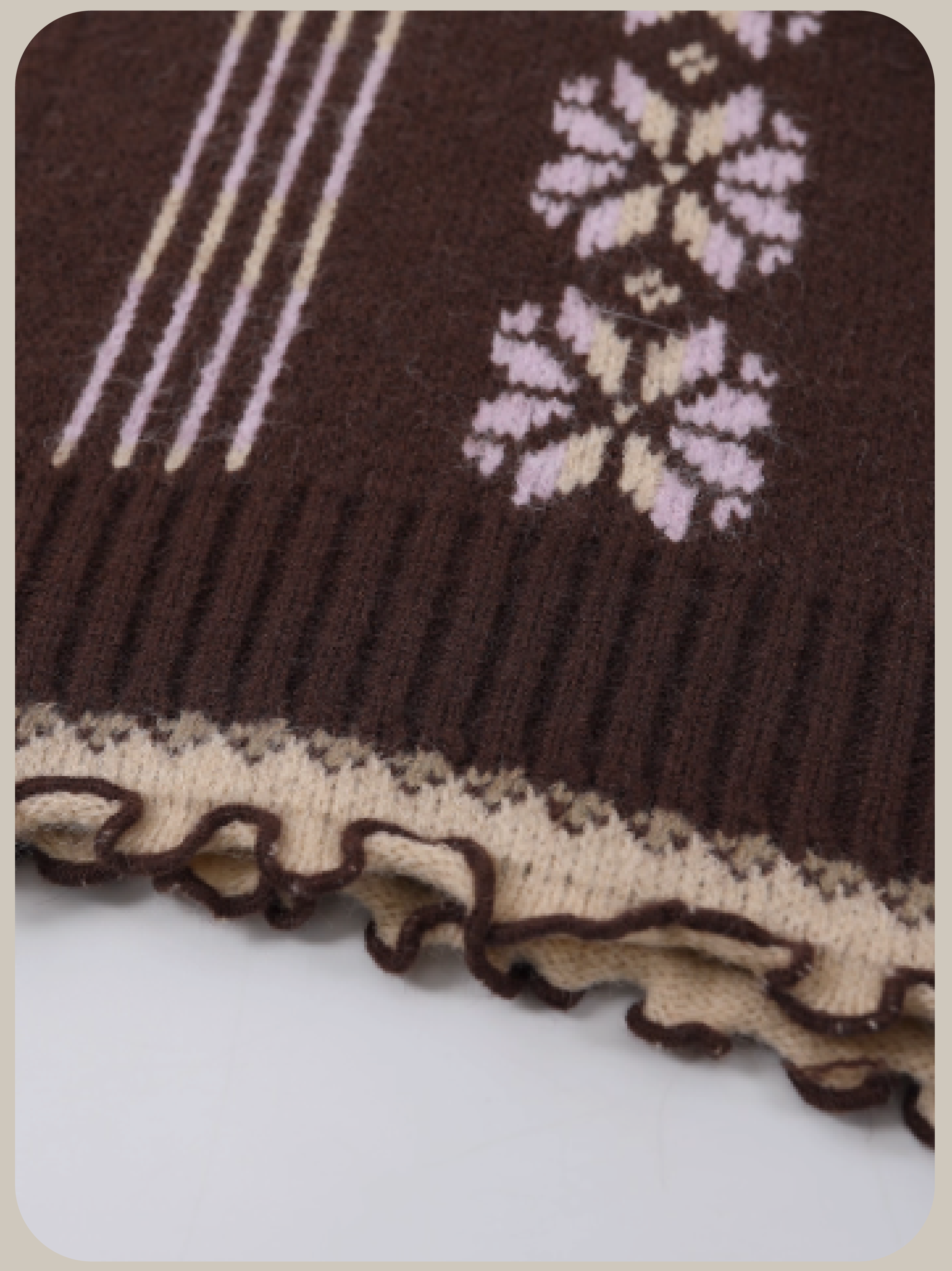 Jacquard Cardigan With Head Piece/ヘッドドレス付きジャカードカーディガン