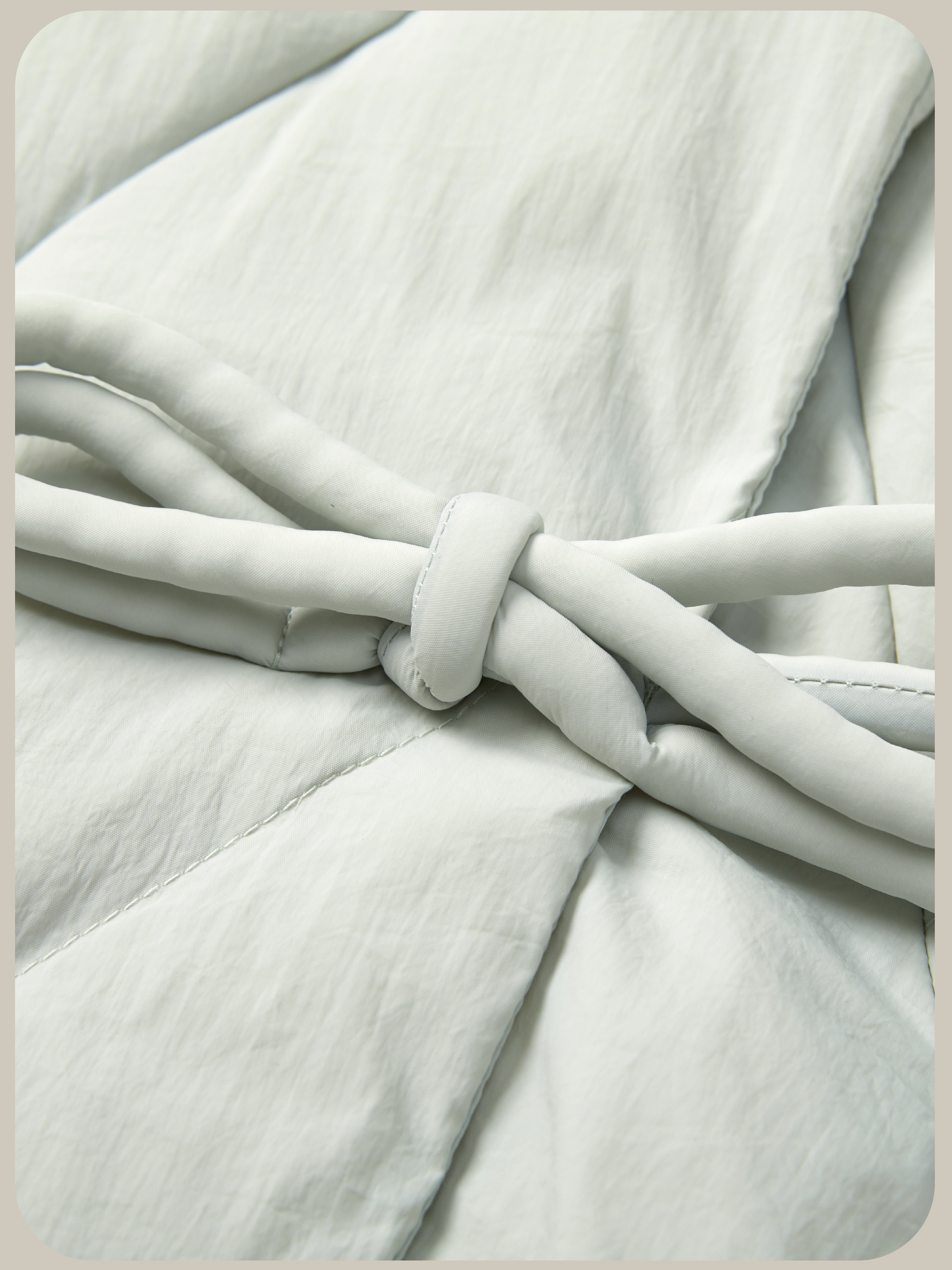 Quilting Ribbon Puffer Duck Down Jacket キルティングリボンパファーダックダウンジャケット