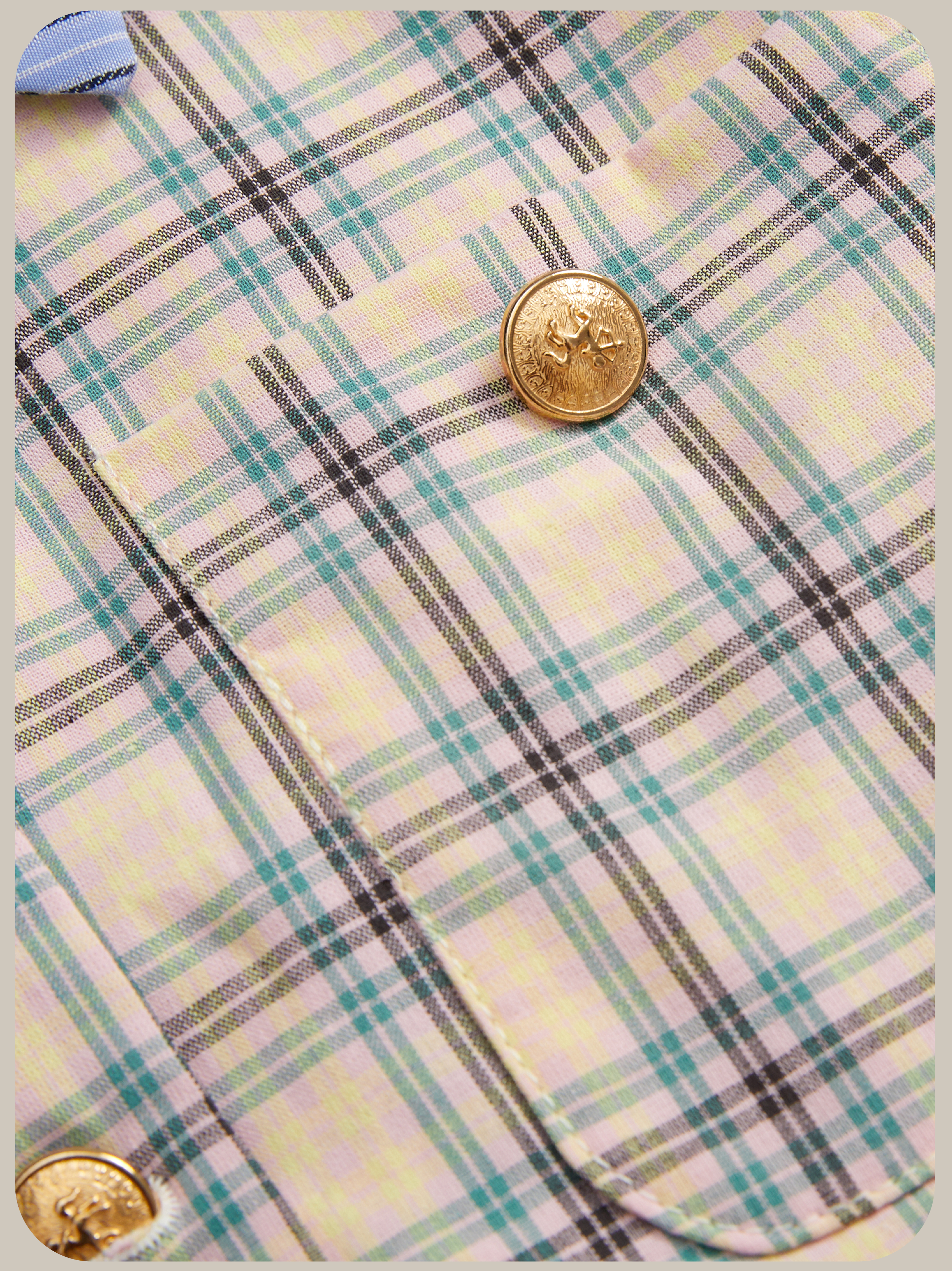 ・予約販売・Cheerful Plaid Patchwork Set Up/チェック柄パッチワークセットアップ