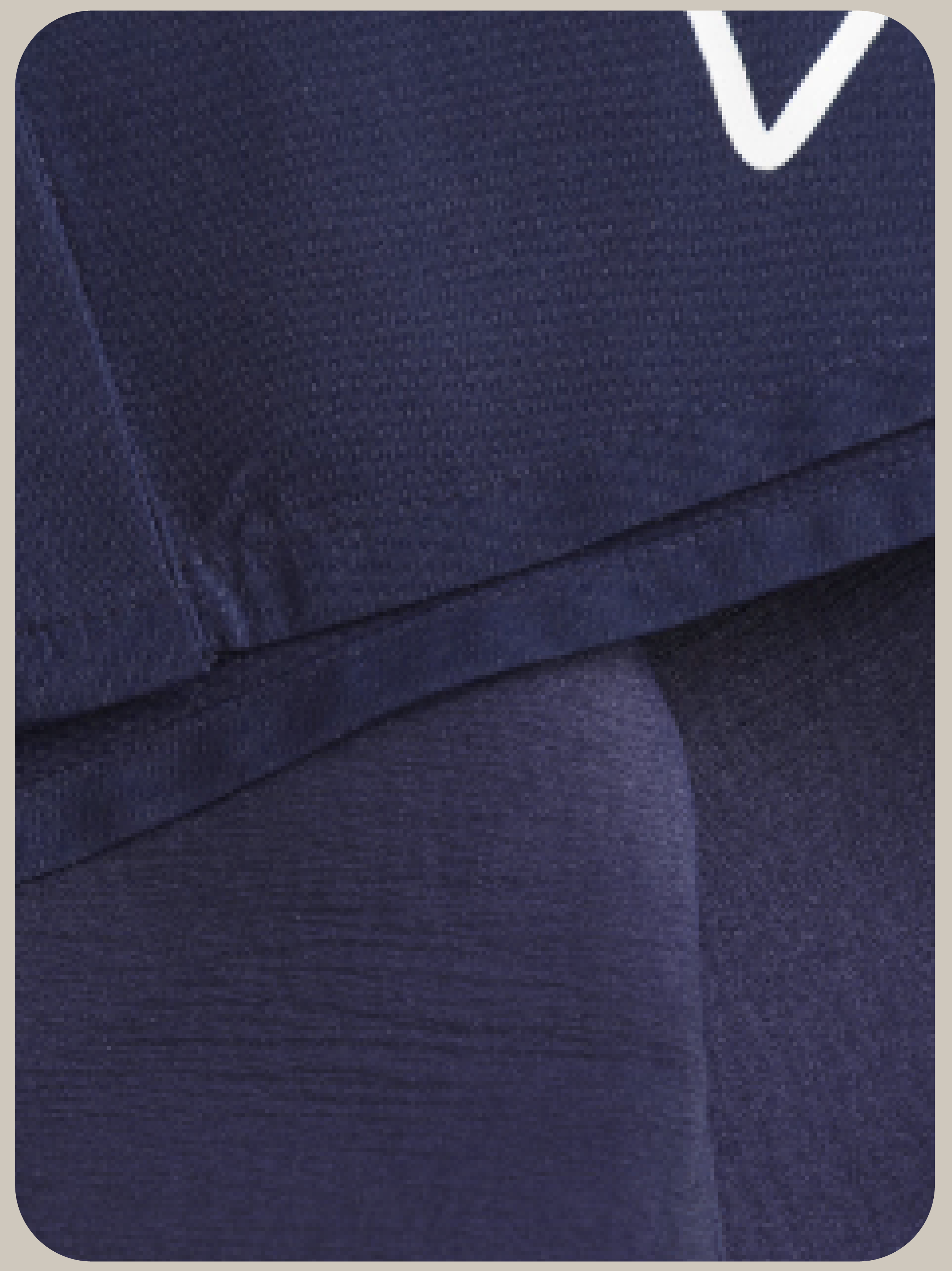 Ribbon Motif Navy Shirt/リボンモチーフネイビーシャツ