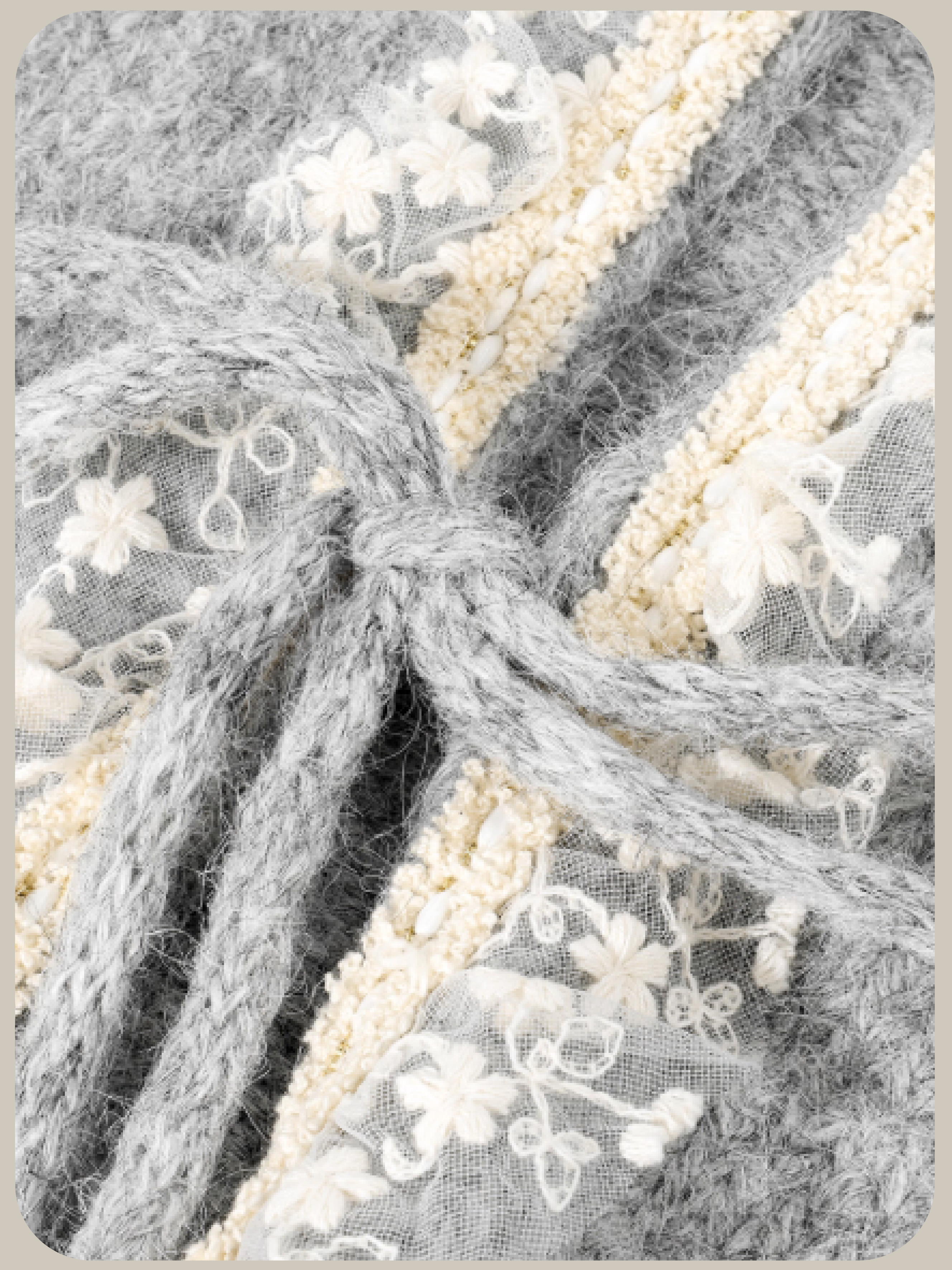 Sweet Lace Piping Ribbon Cardigan/スイートレースパイピングリボンカーディガン