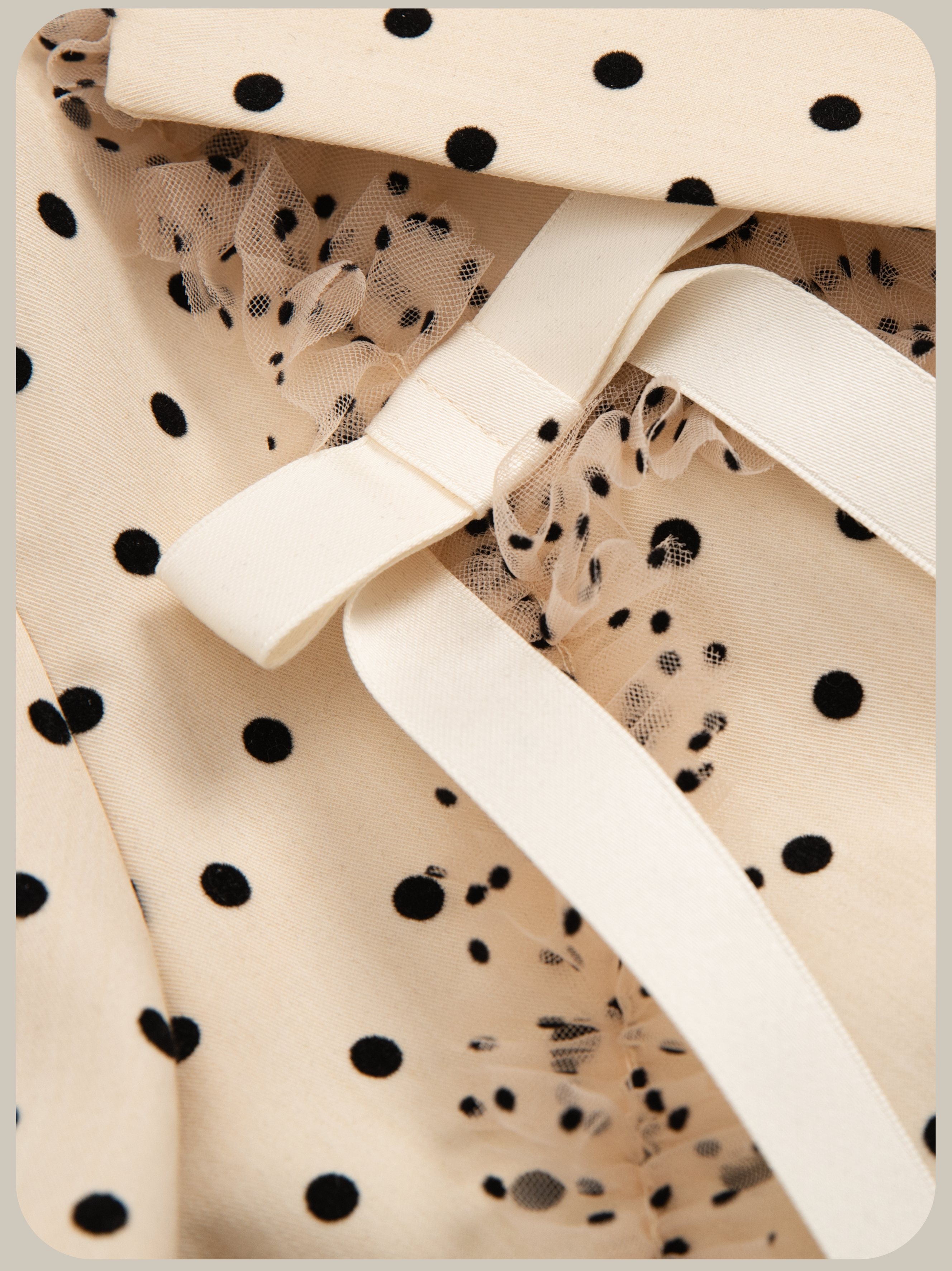予約商品・Dots Shirring Mesh Deco Short Jacket/ドットシャーリングメッシュショートジャケット