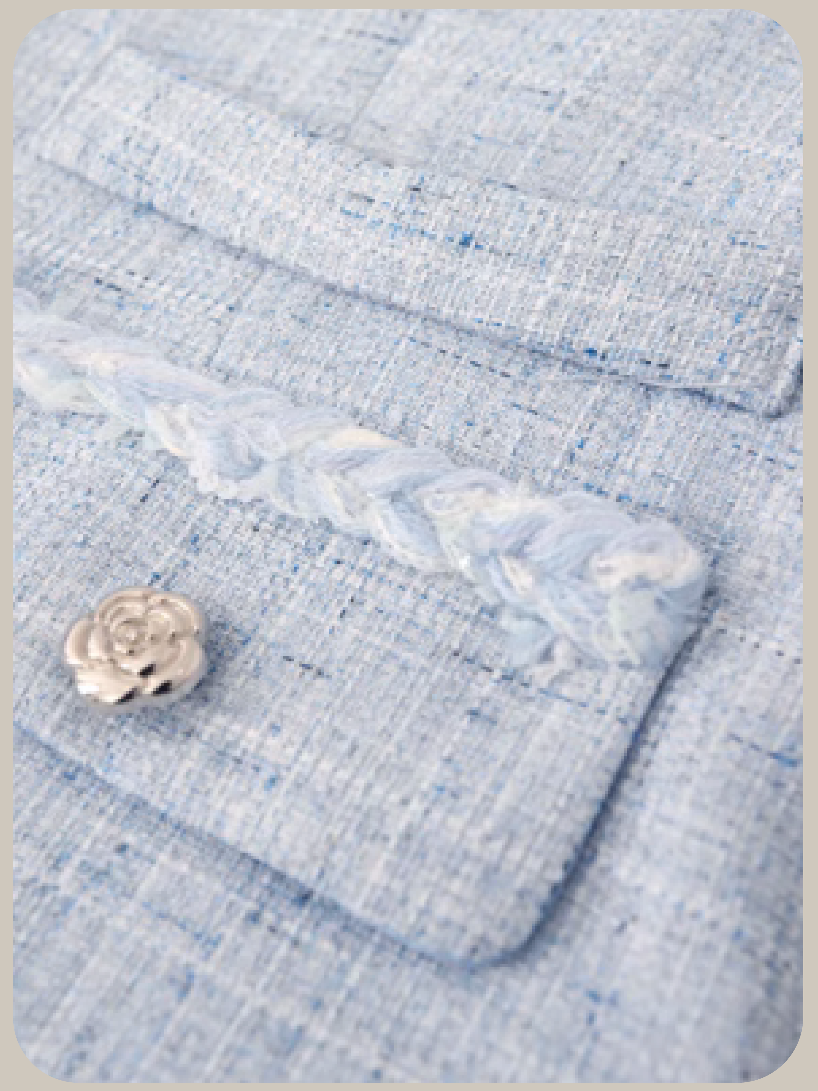 Elegant Blue Ribbon Jacket Set-Up/エレガントブルーリボンジャケットセットアップ