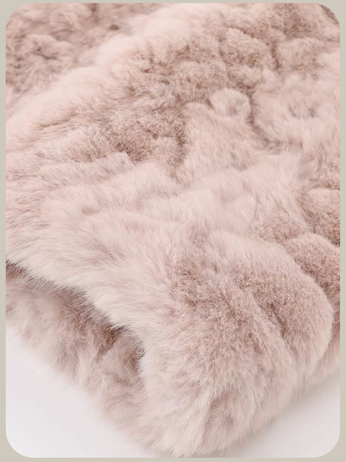 Soft Textured Faux Fur Coat/ソフトフェイクファーコート