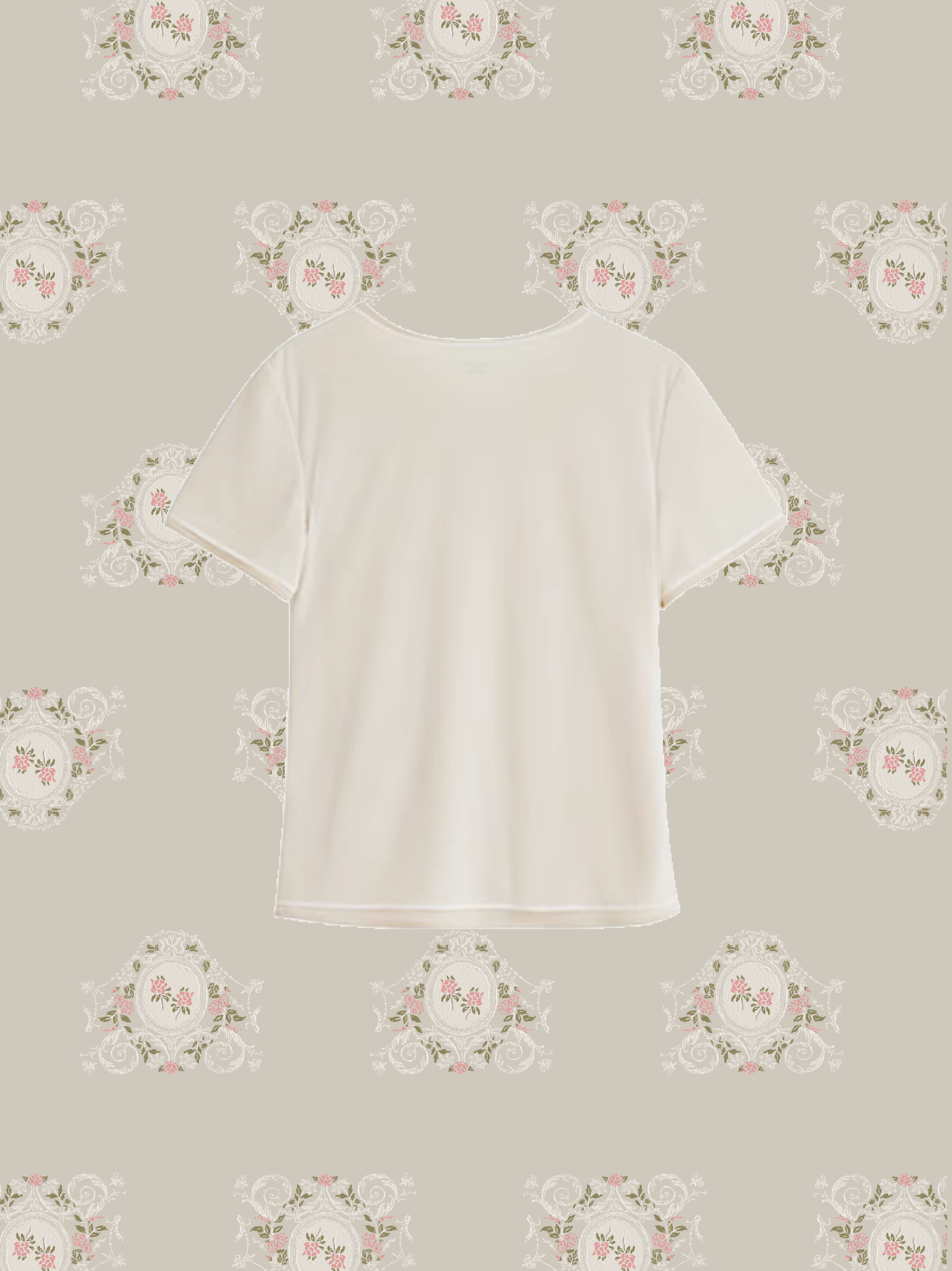 Mesh Gather Flower T/メッシュギャザーフラワーT