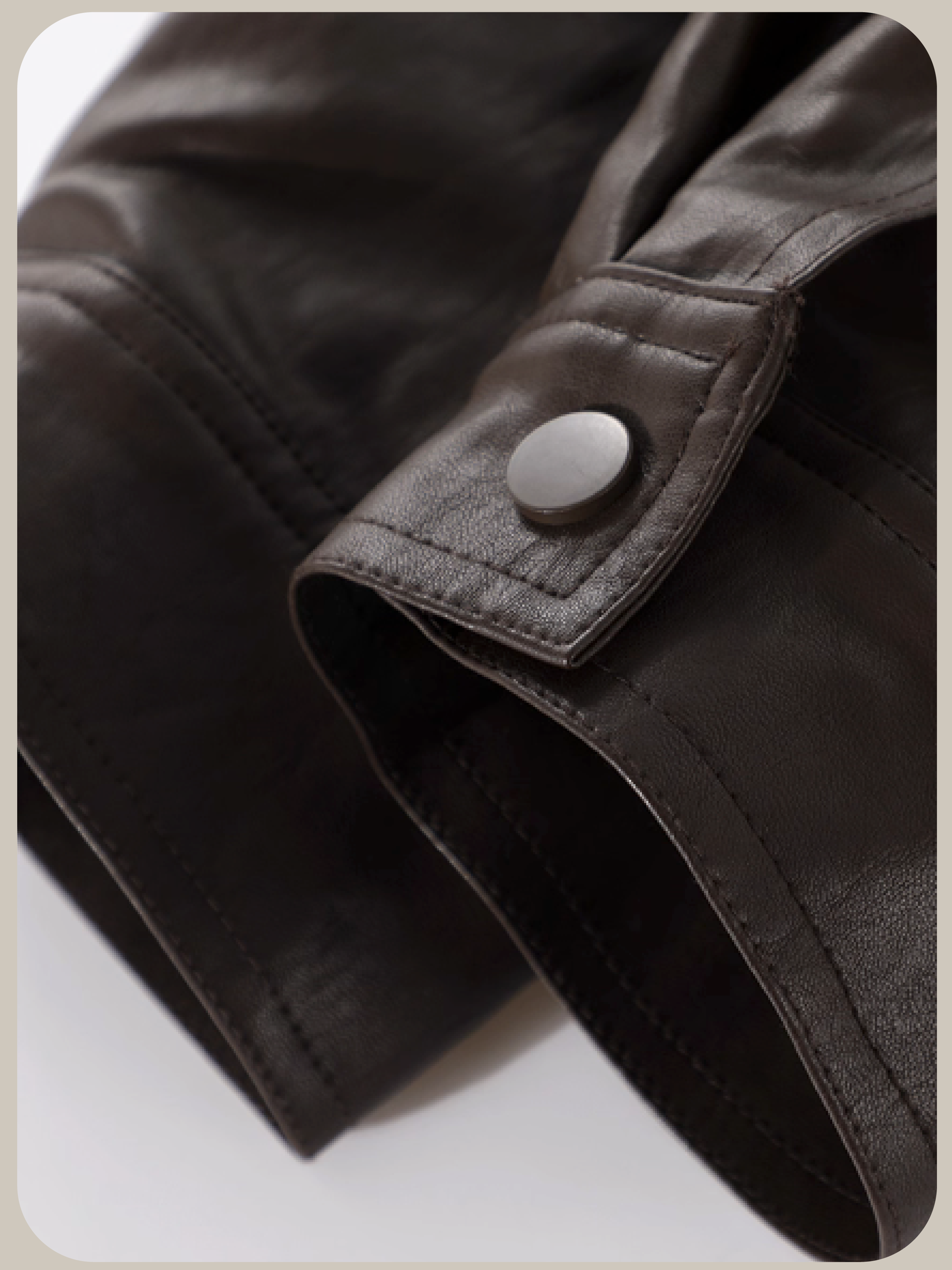 Cool Leather Fur Jacket/クールレザーファージャケット