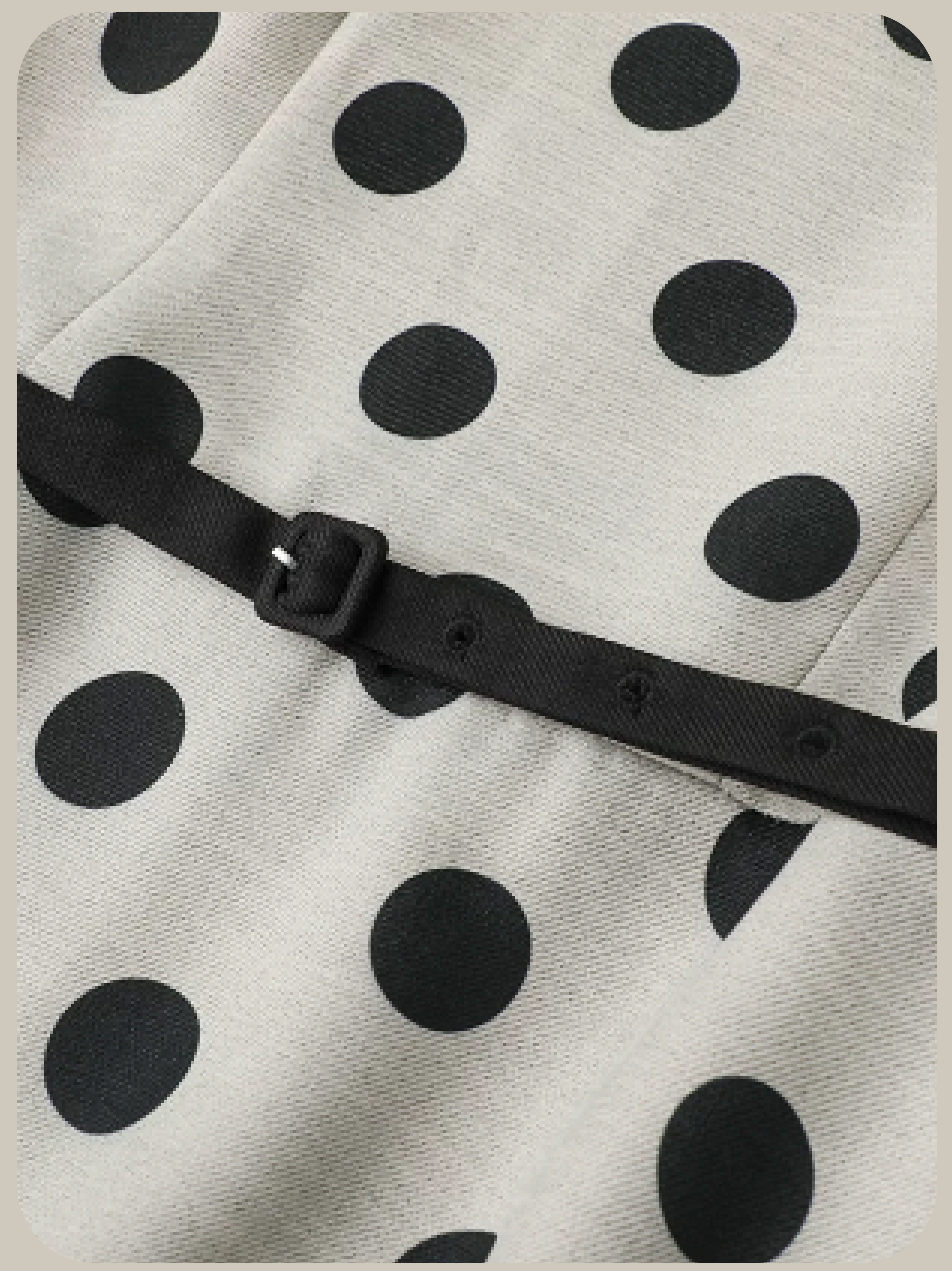 Sleeveless Big Dots One Piece/ノースリーブドット柄ワンピース