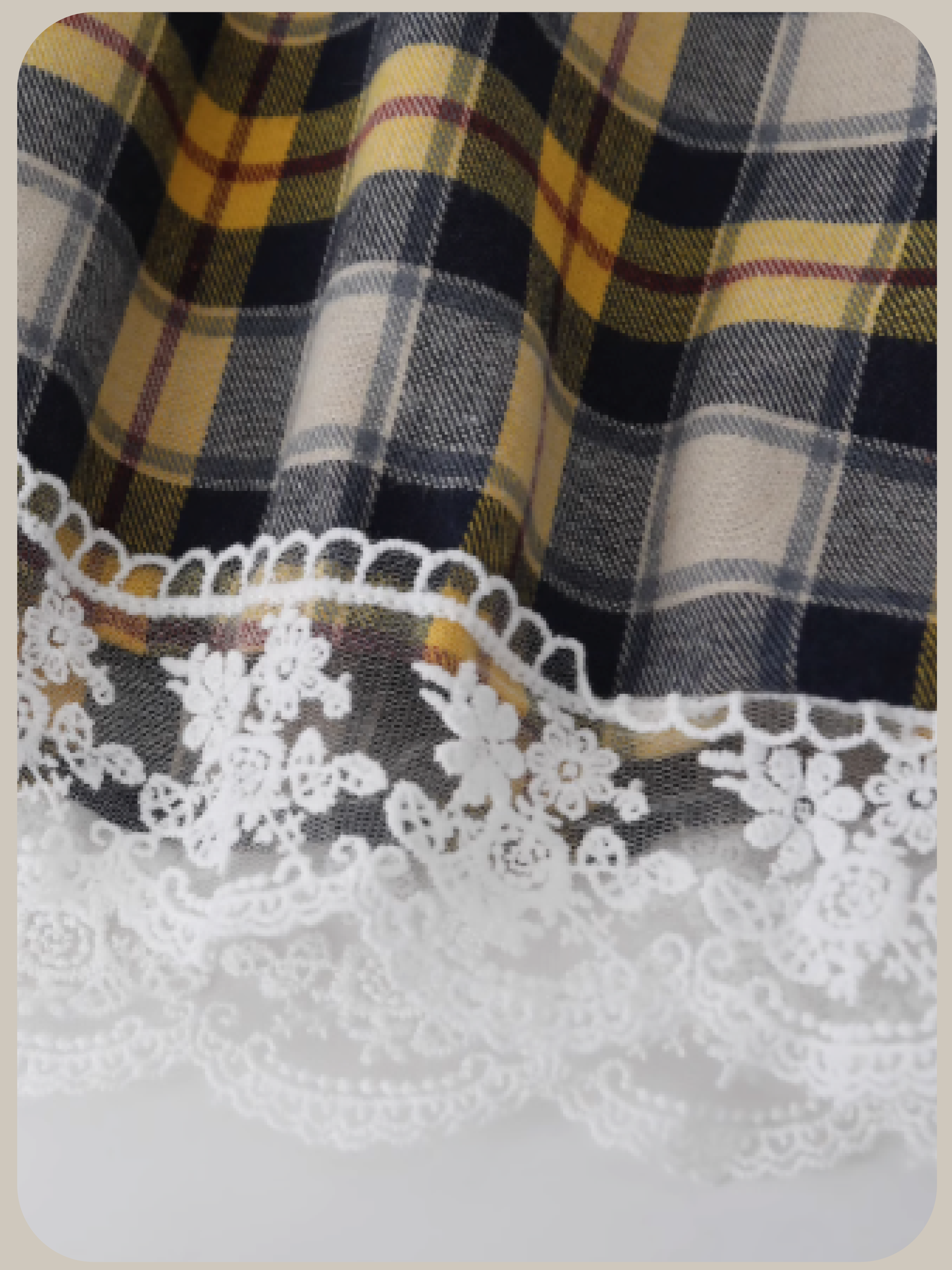 Retro Waisted Check Shirt Set-Up/レトロウエストチェックシャツセットアップ