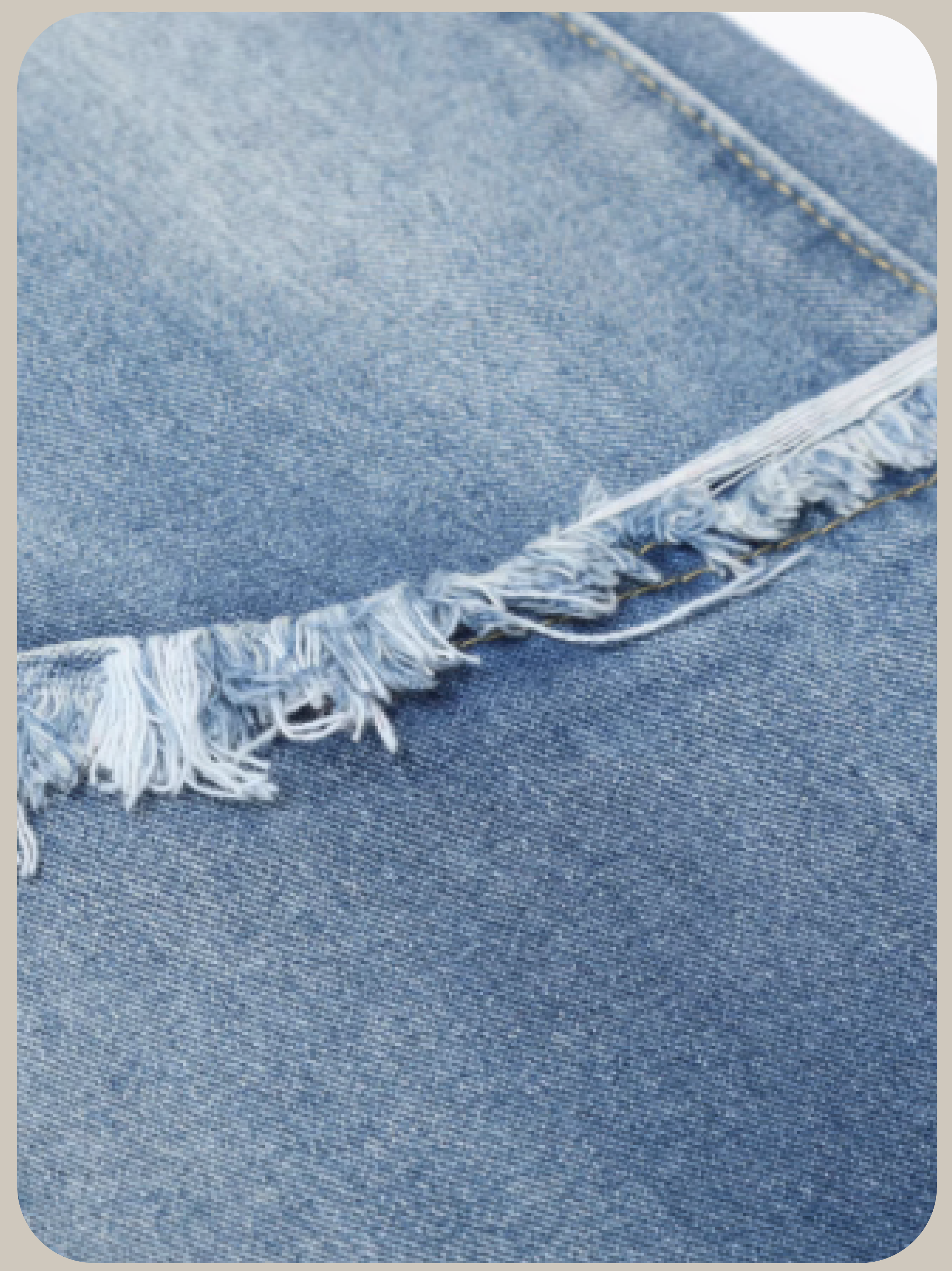 Patchwork Fringe Denim Wide Pants/パッチワークフリンジデニムワイドパンツ