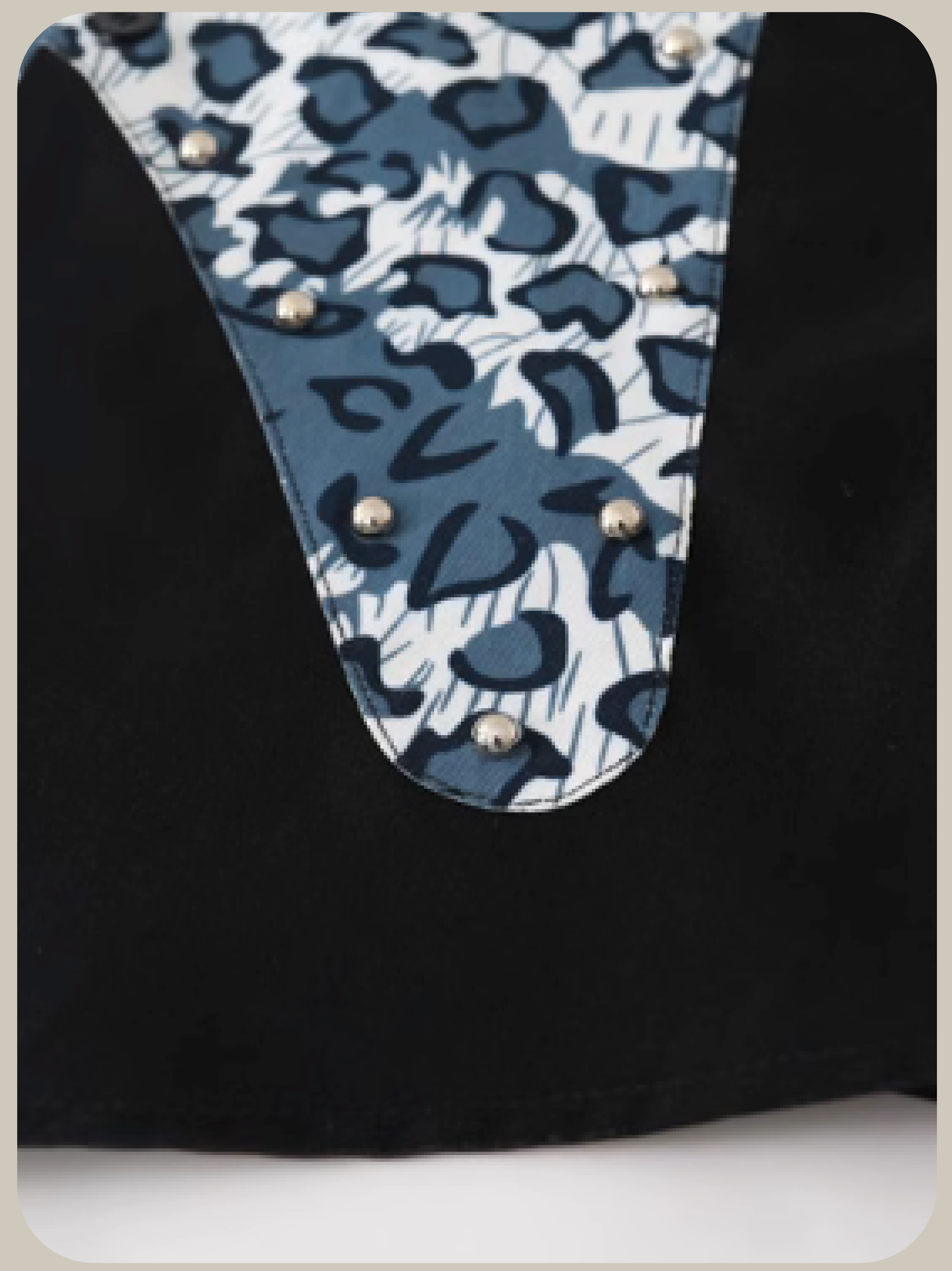 Leopard Stitching Shirt/レオパードステッチシャツ