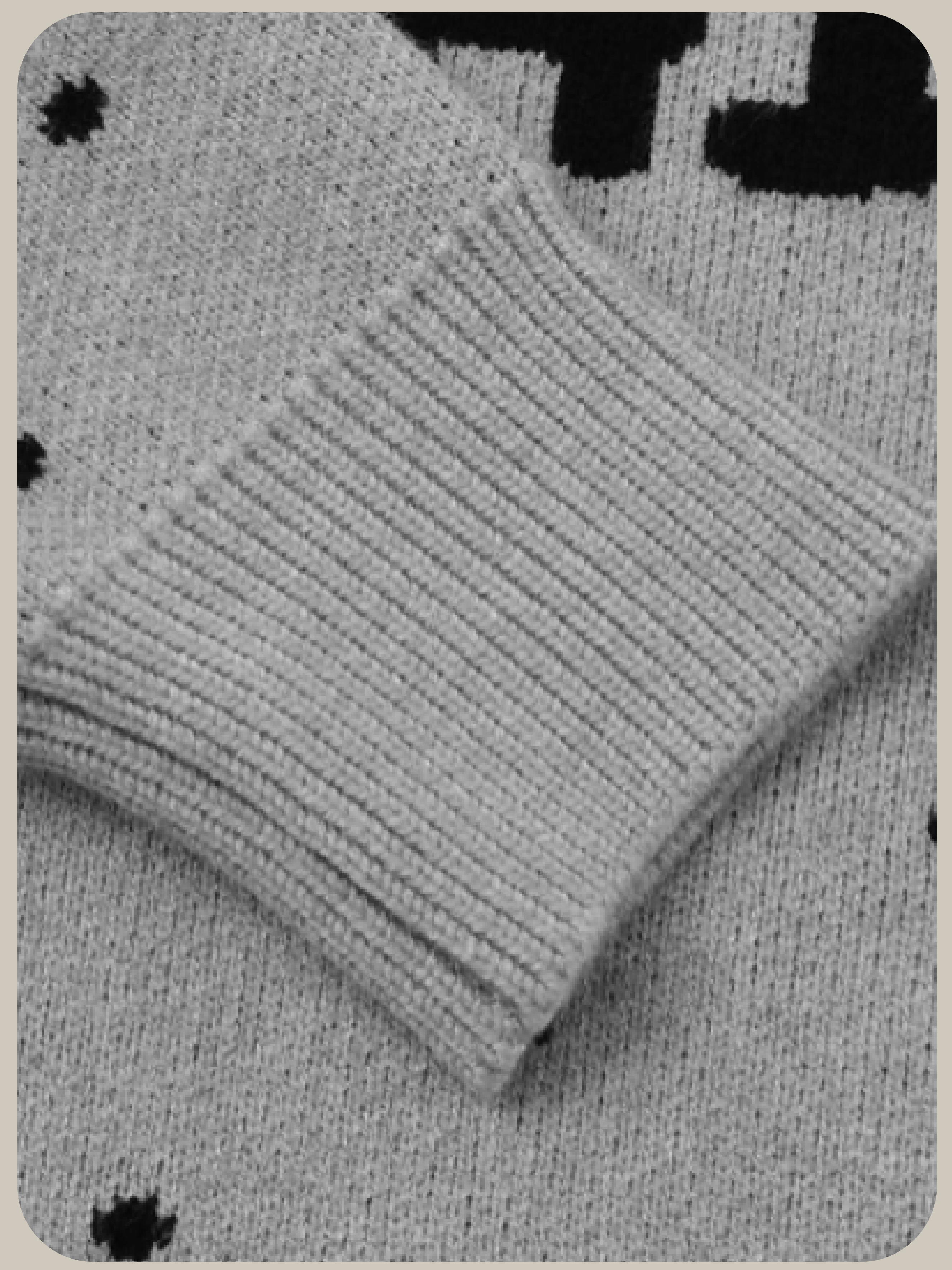 Vintage Embroidery Scarf Sweater/ヴィンテージ刺繍スカーフセーター