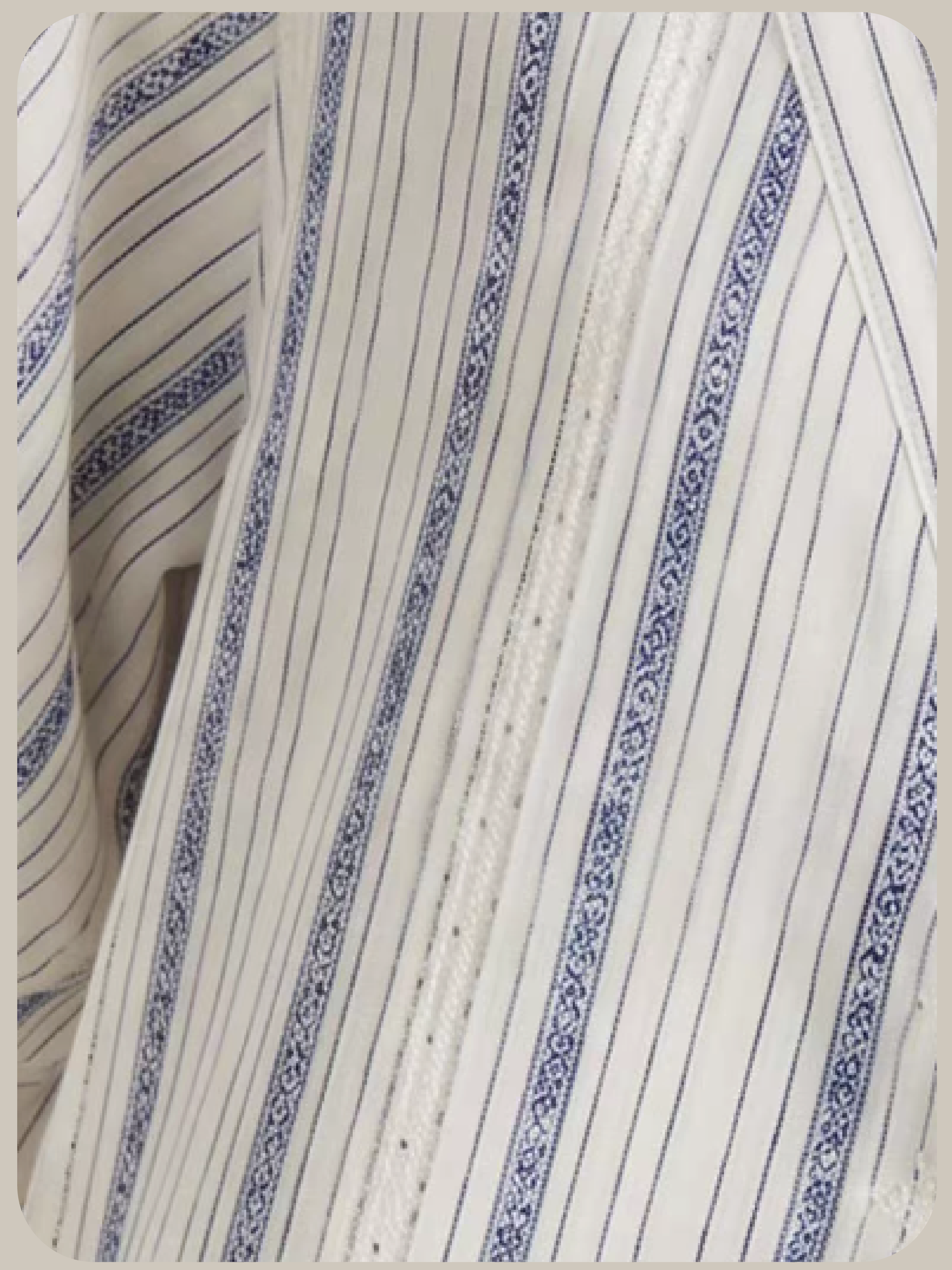 Asymmetry Stripe Docking Shirt/アシンメトリーストライプドッキングシャツ