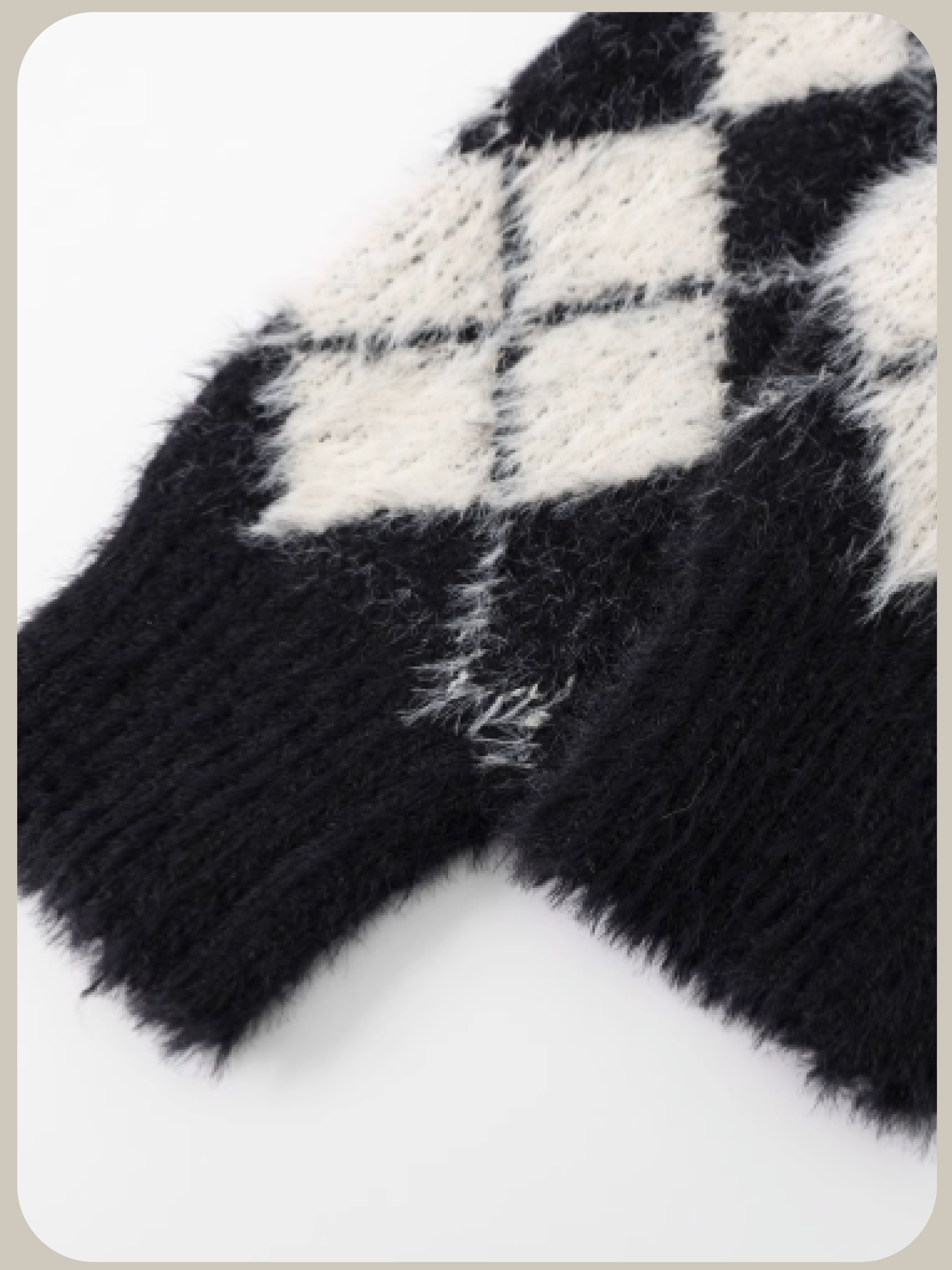 Gingham Check Ribbon Knit/ギンガムチェックリボンニット