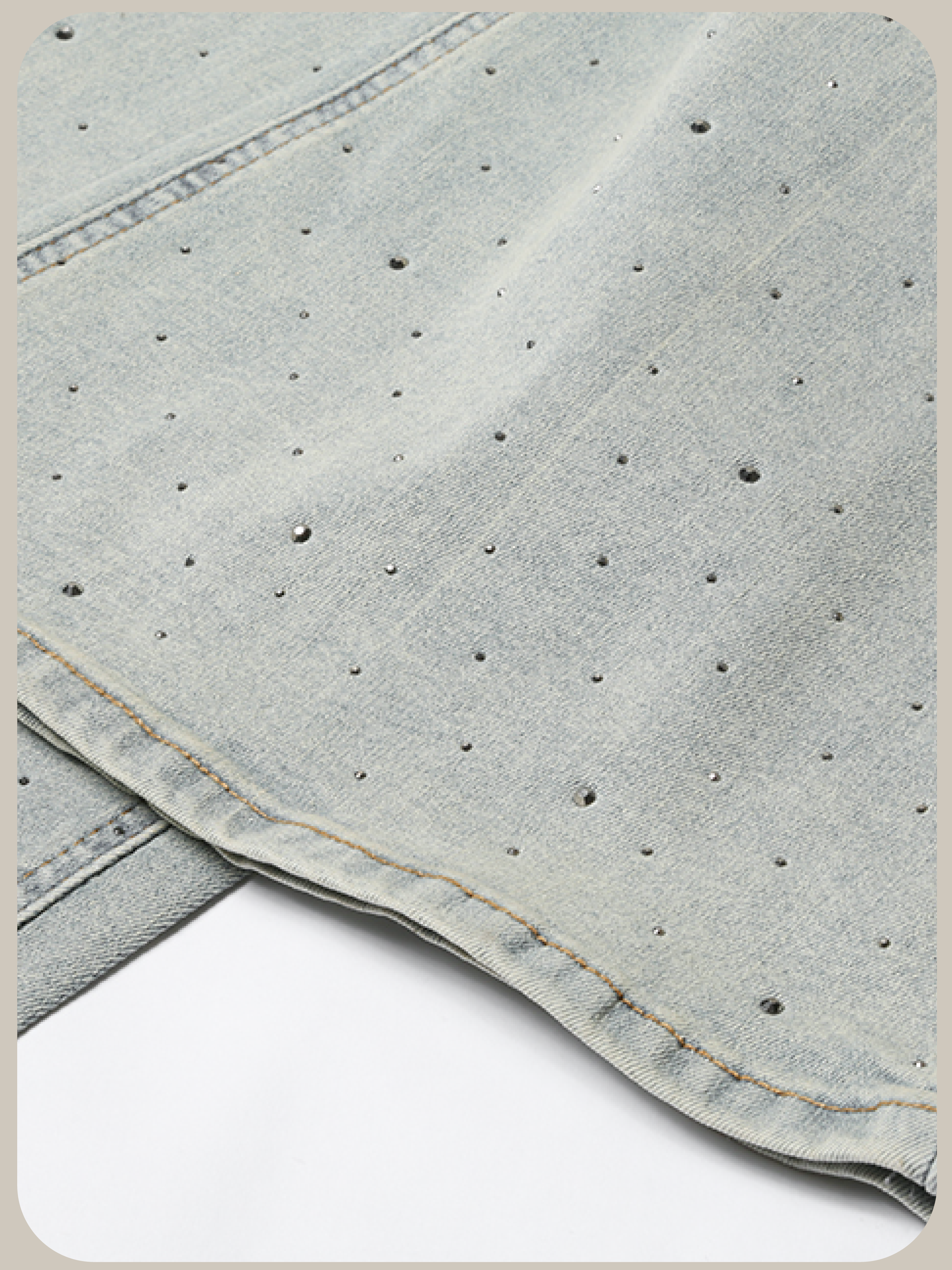 Bijou Flare Denim Pants/ビジューフレアデニムパンツ