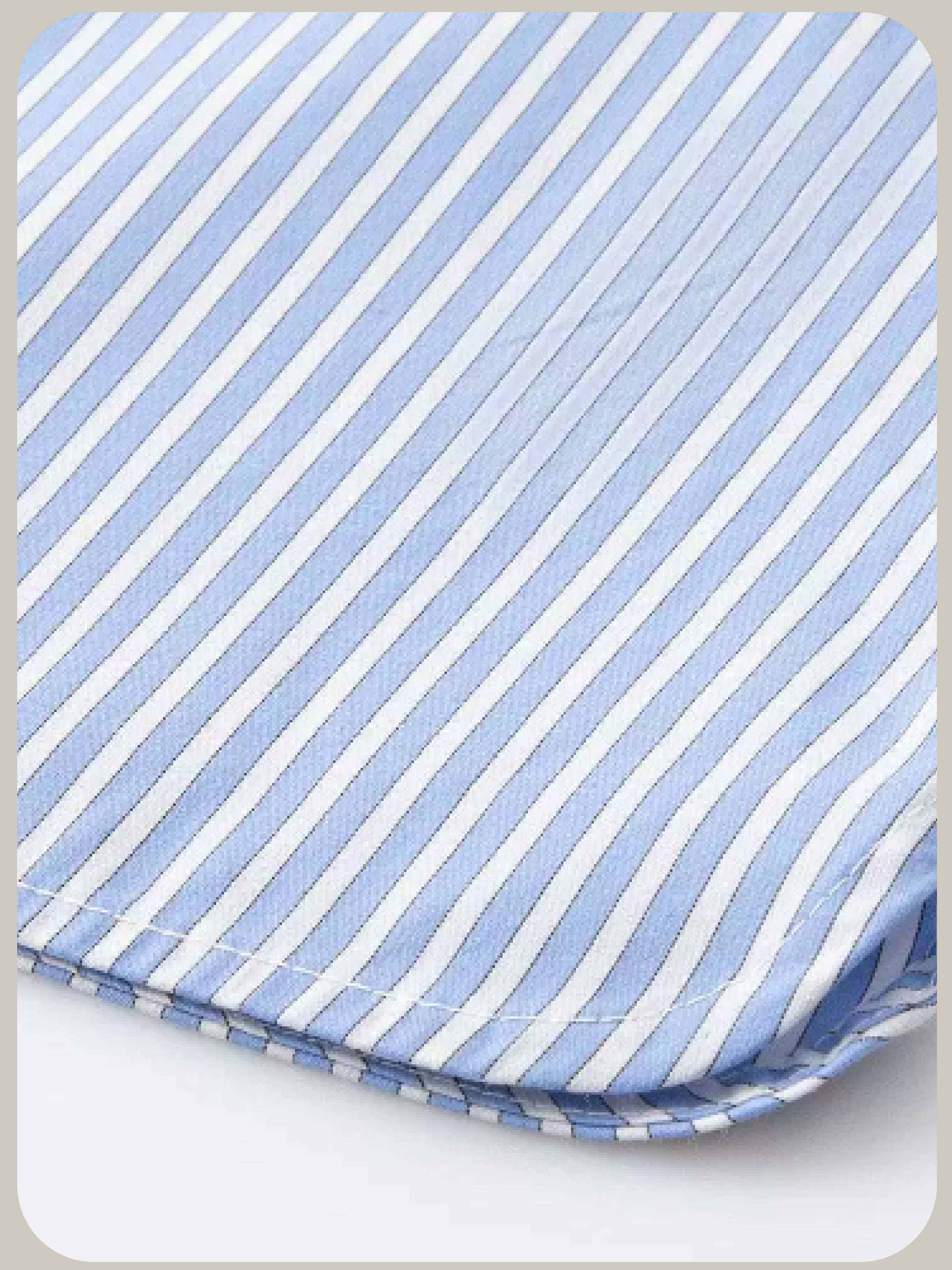 Cropped Zip Stripe Shirt/クロップド丈ジップストライプシャツ