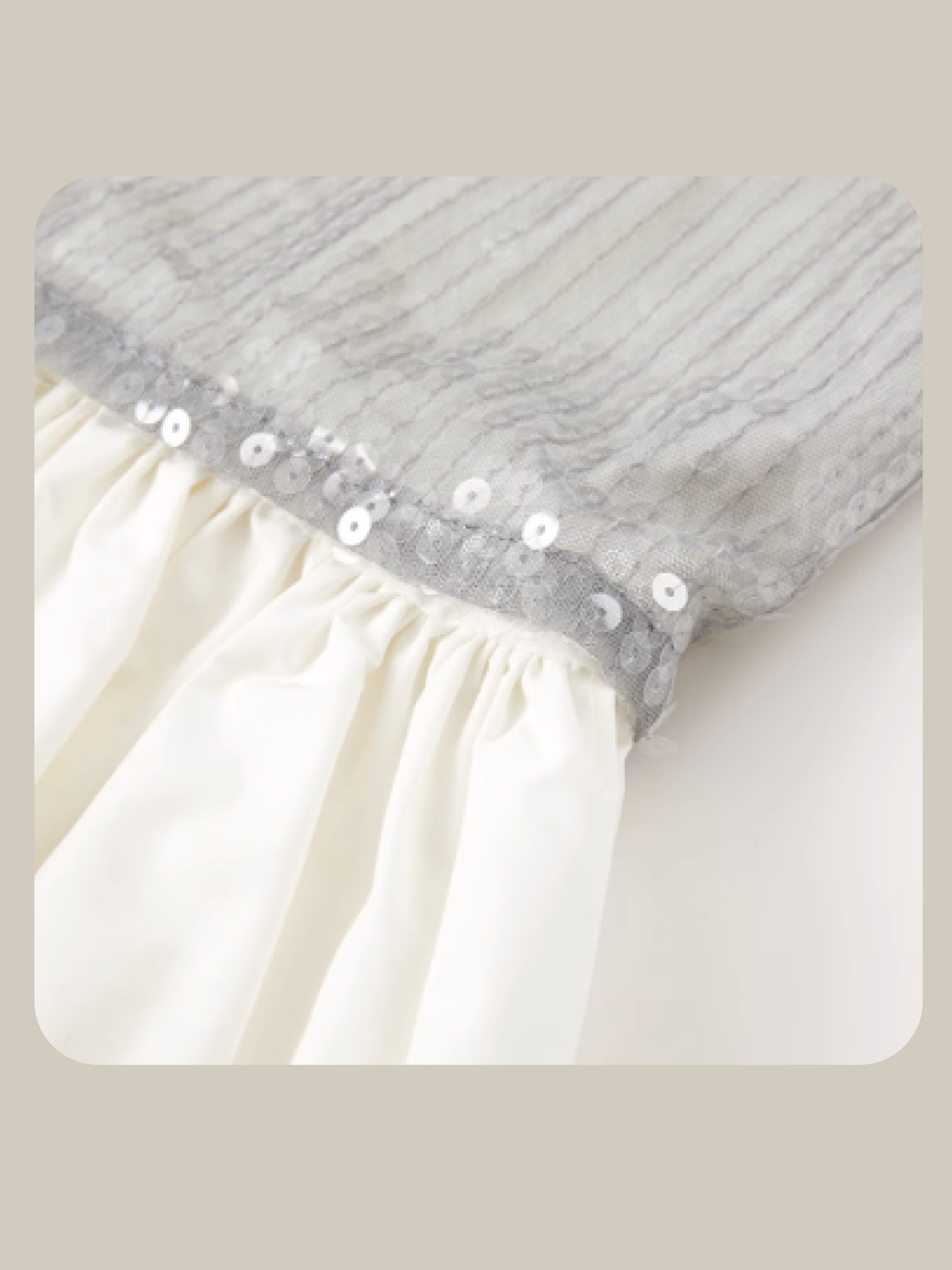 Silver Beads Frill One Piece/シルバービーズフリルワンピース