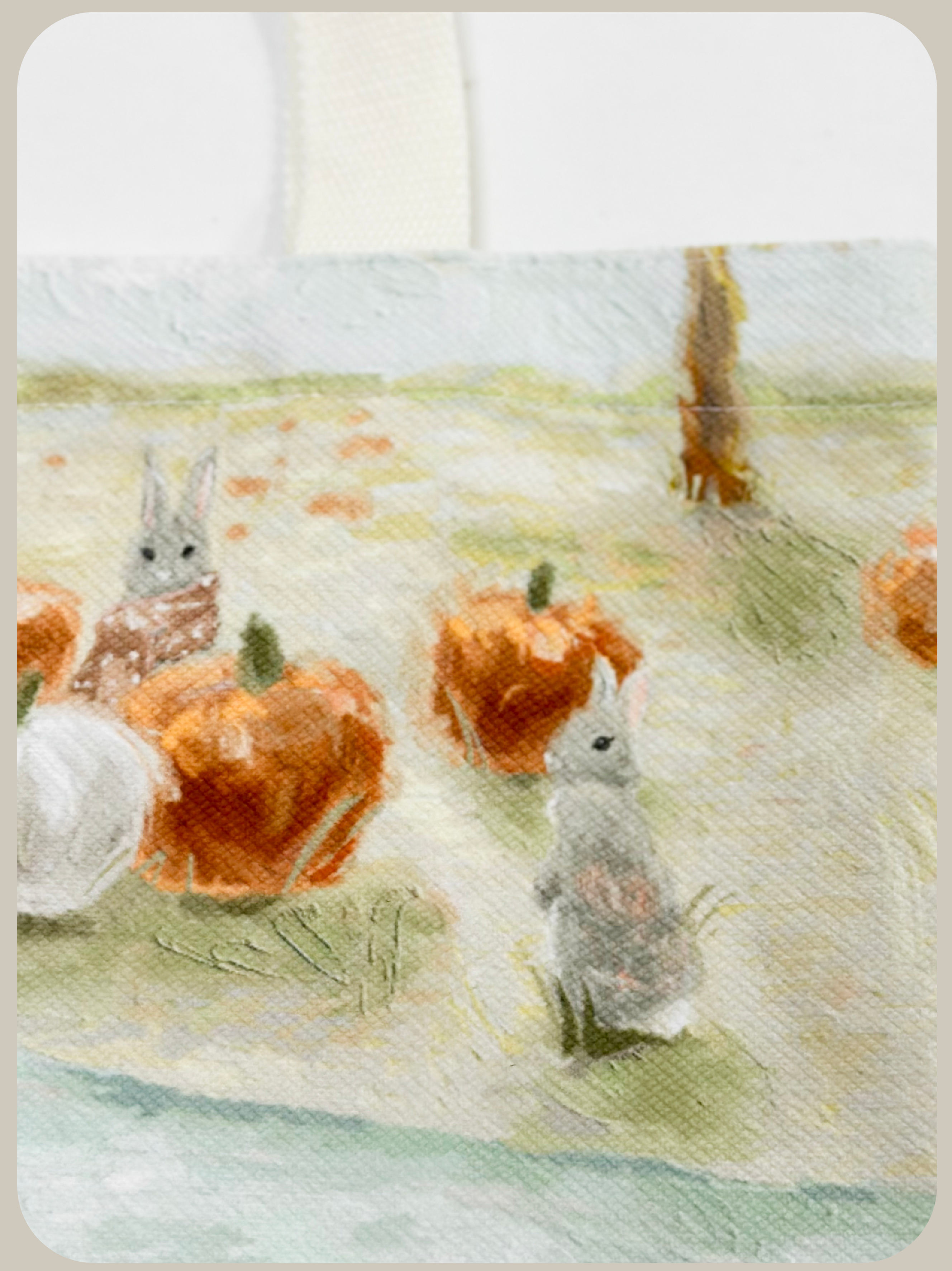 Oil Panting Tote Bag.