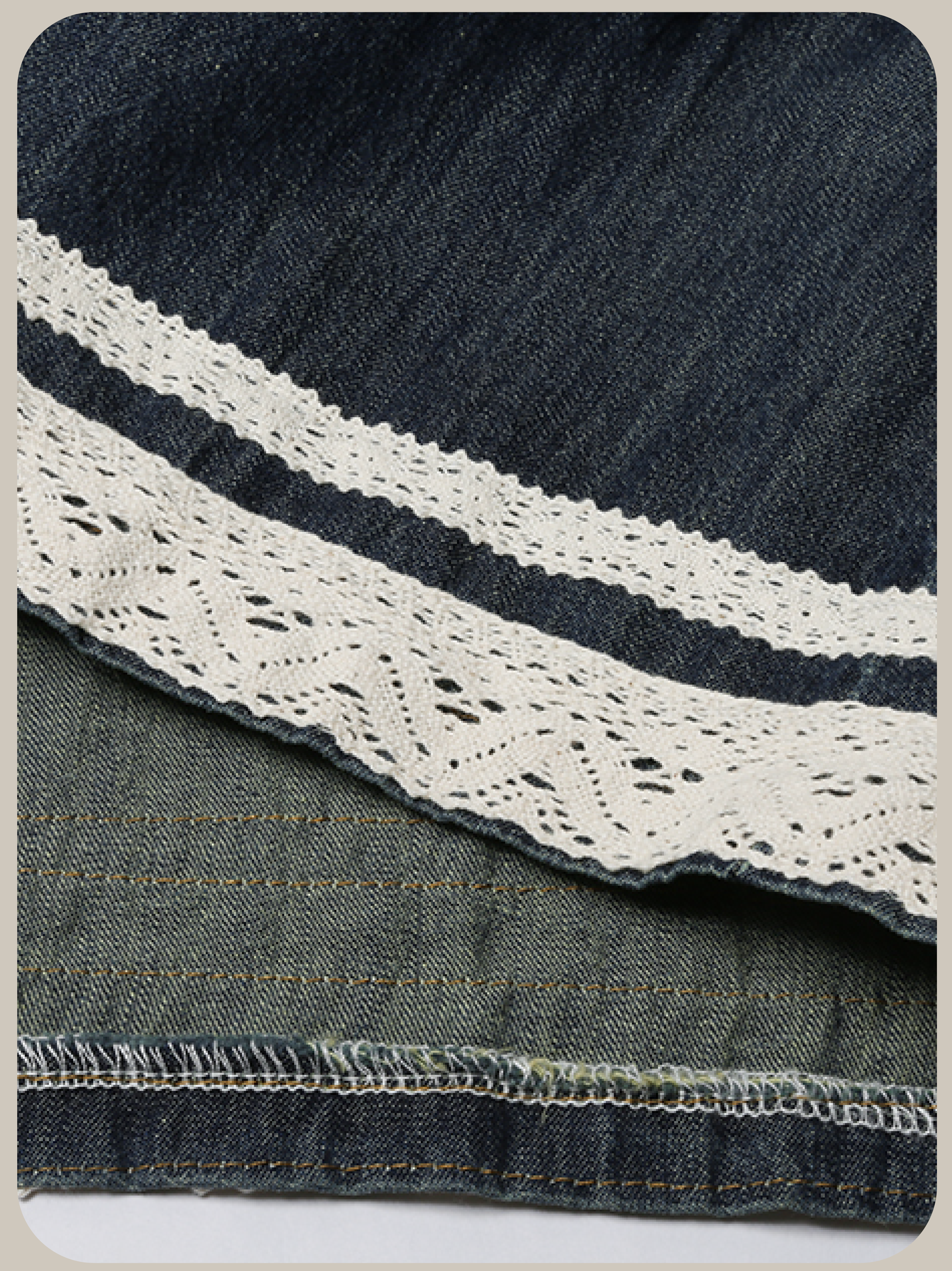 Romantic Lace Denim Set Up/ロマンティックレースデニムセットアップ