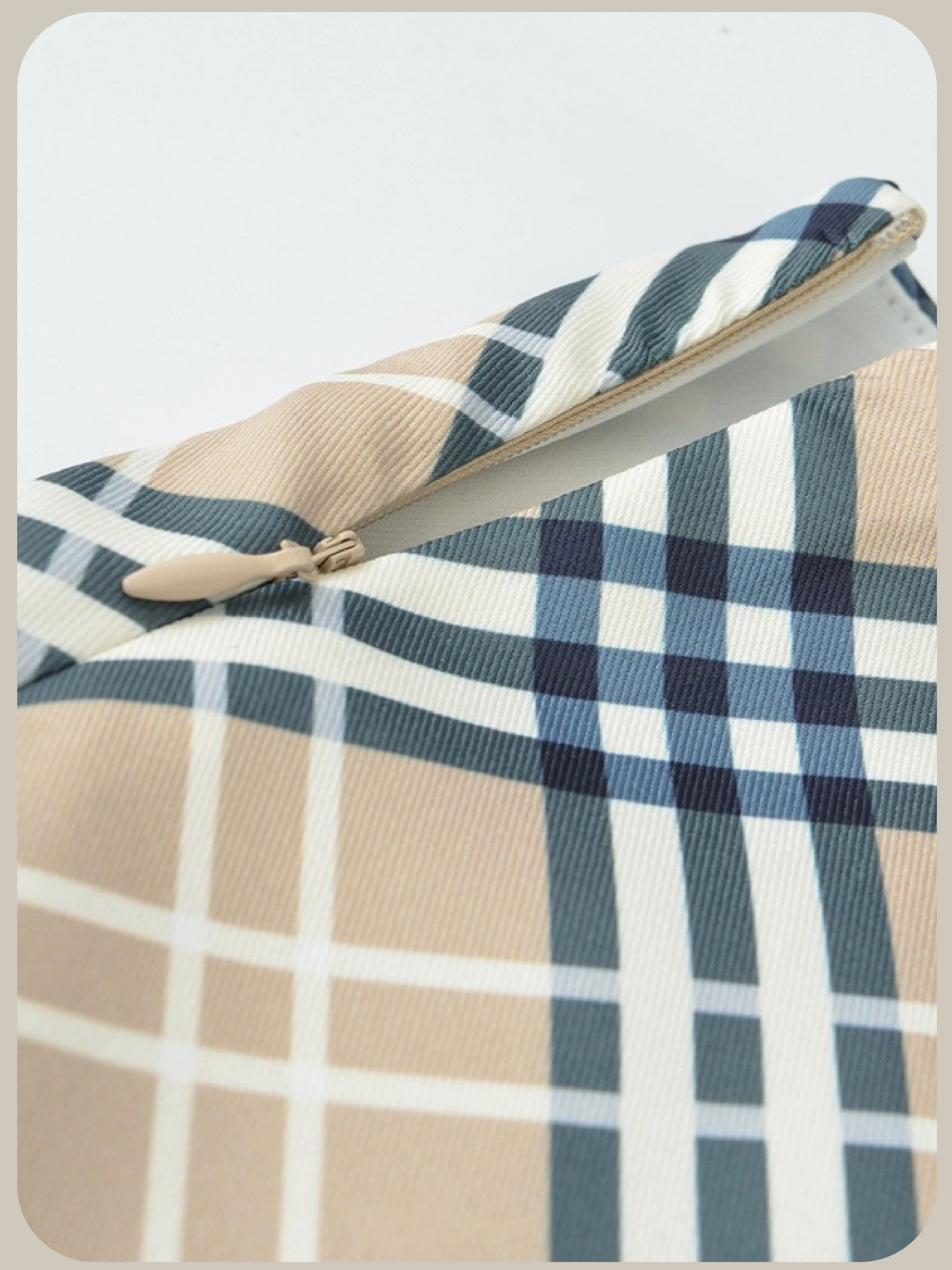 Double Breasted Plaid Mini Skirt/ダブルブレストチェック柄ミニスカート