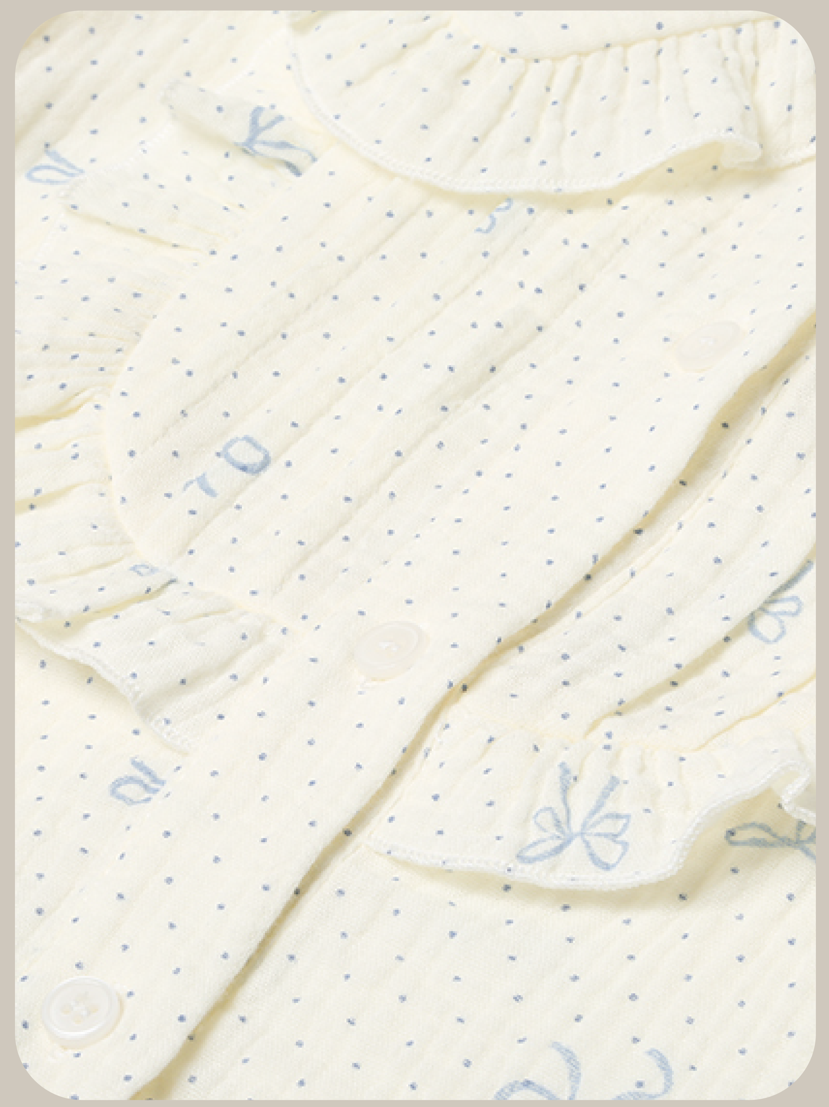 Ruffle Dotted Bow Blouse フリルドットボウブラウス