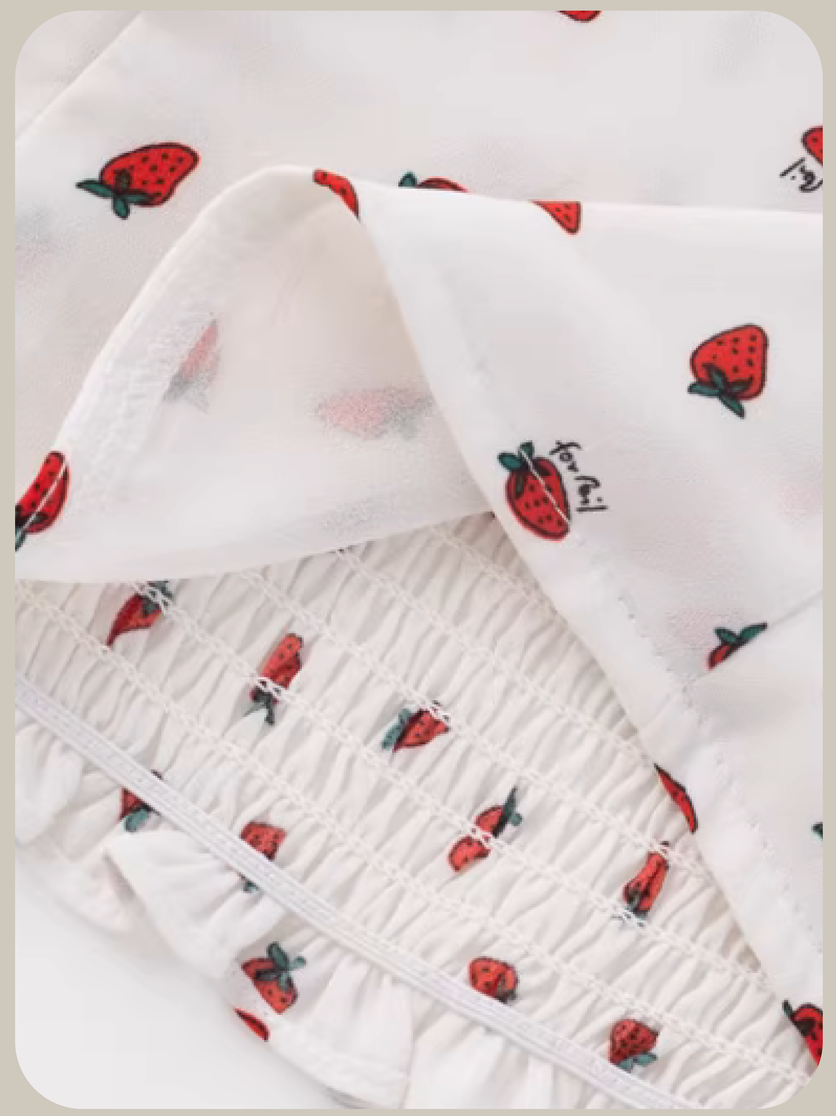 Cheerful Pattern Ruffle Short Top/柄フリルショートトップス