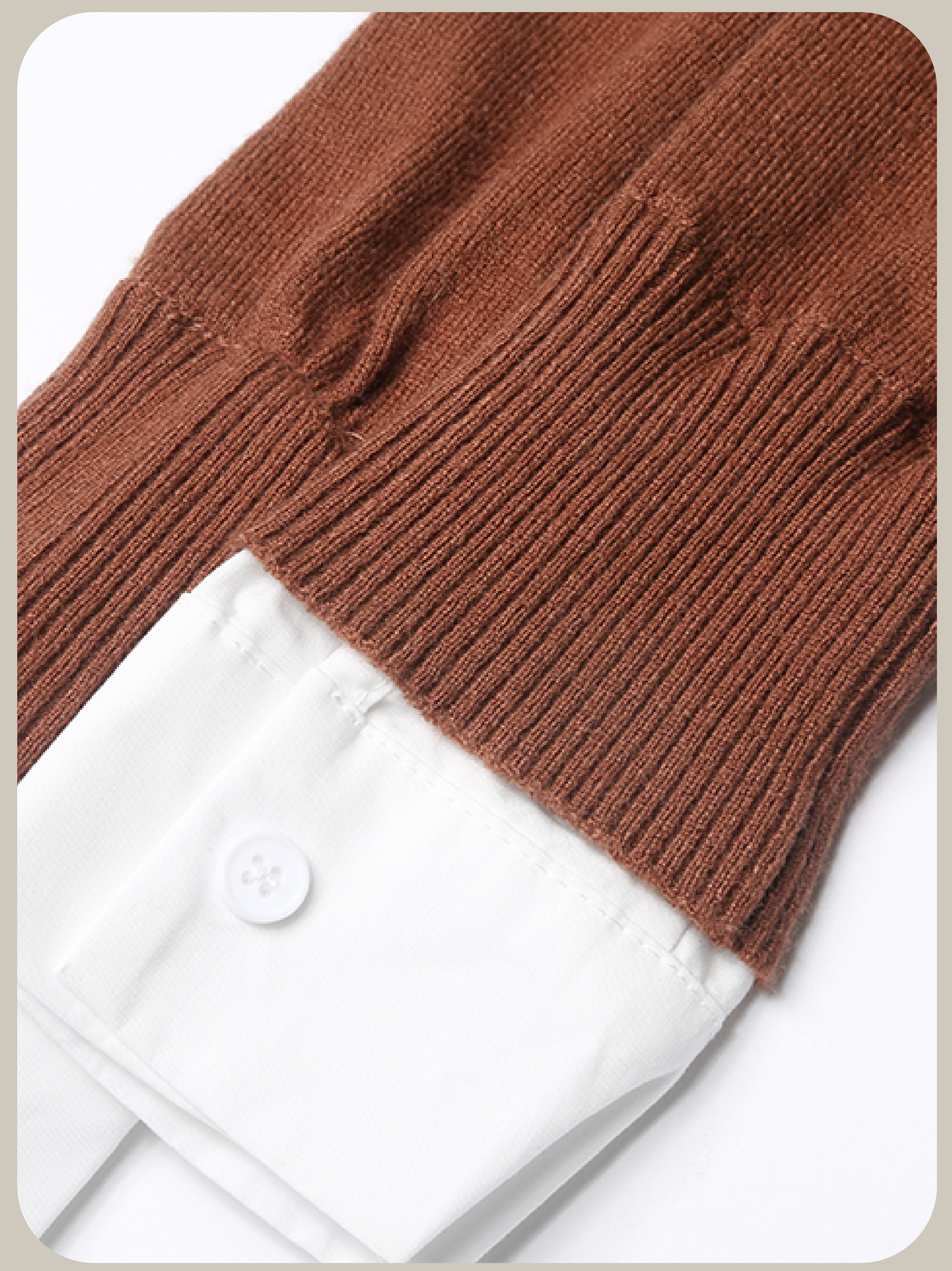 Fake Two Argyle Knit Set Up/フェイクツーアーガイルニットセットアップ