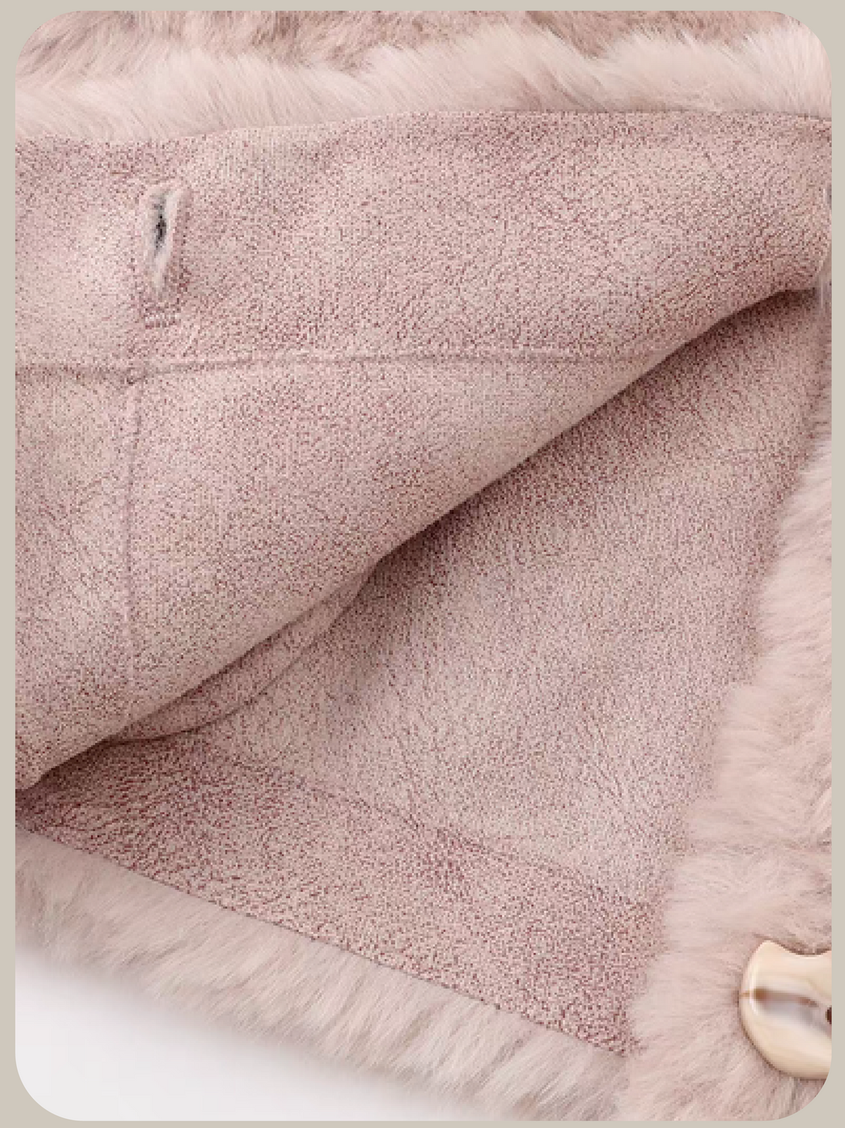 Soft Textured Faux Fur Coat/ソフトフェイクファーコート