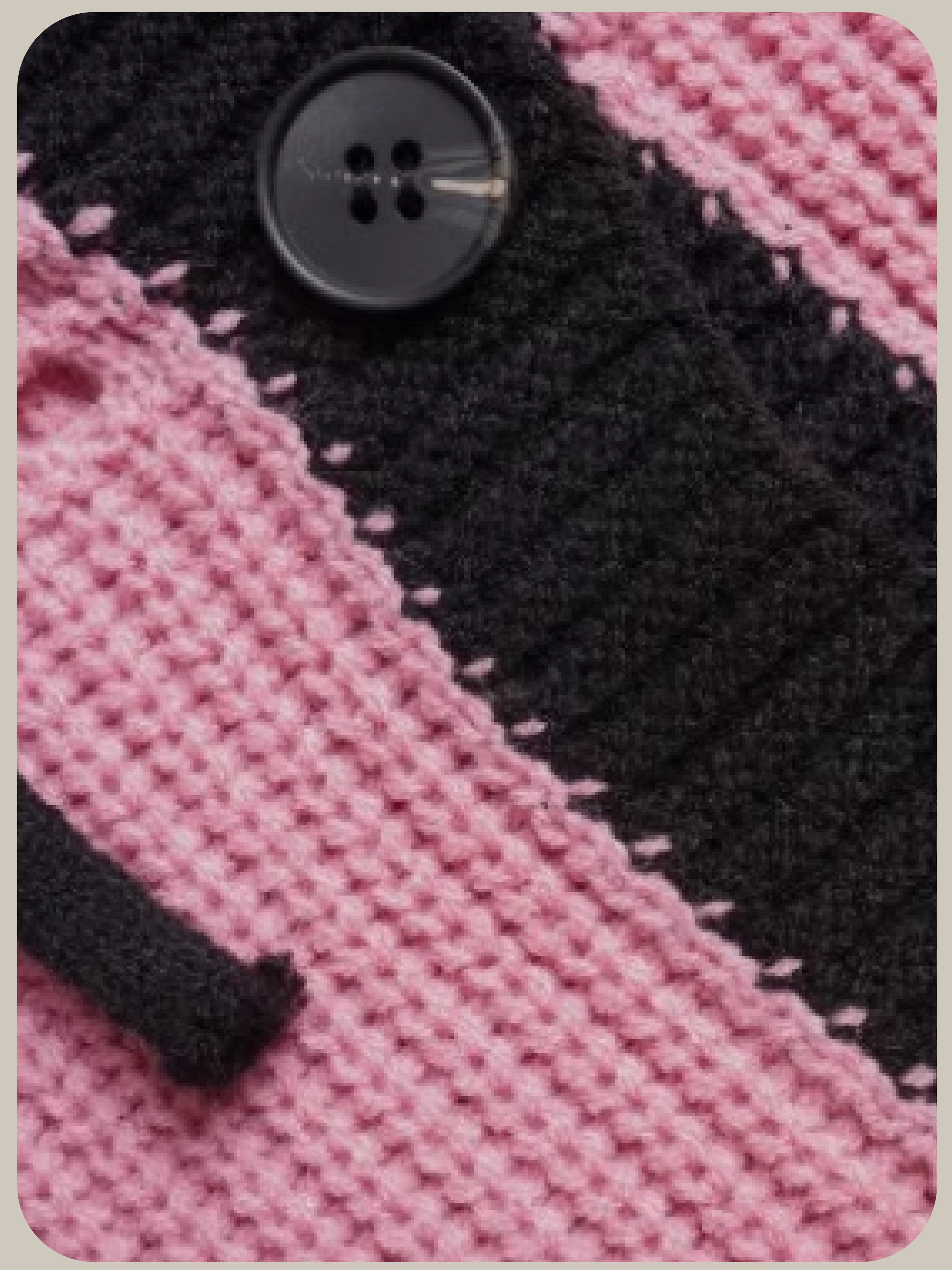 Ribbon Applique Cropped Cardigan/リボンアップリケクロップドカーディガン