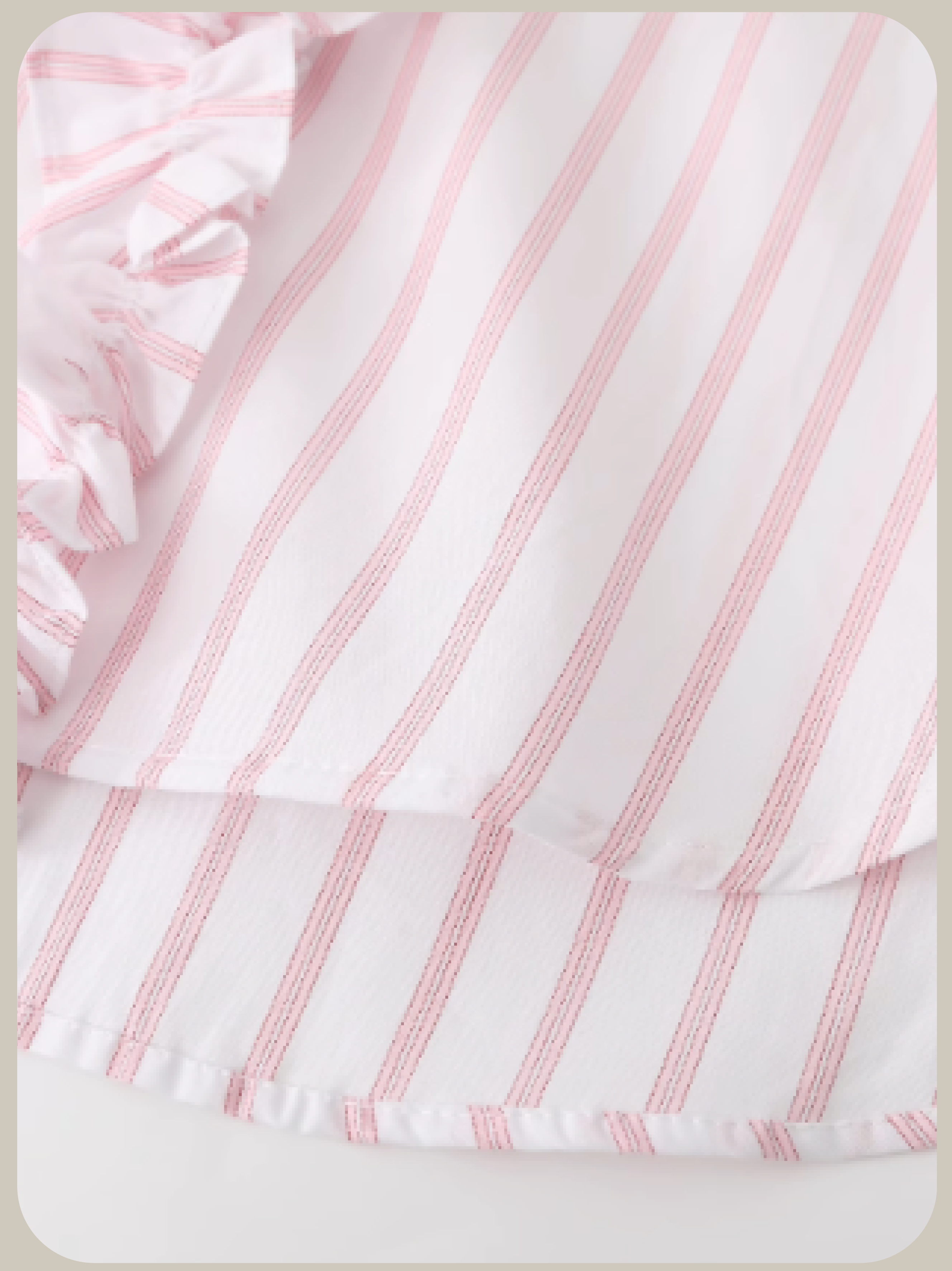 Ruffle Deco French Pink Shirt/ラッフルデコフレンチピンクシャツ