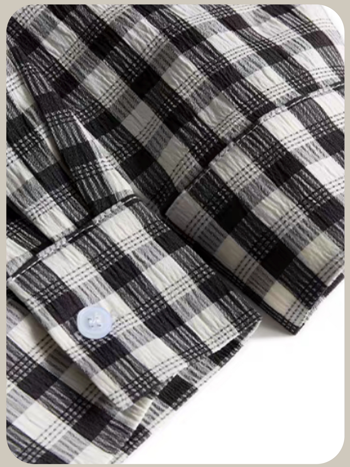 Two Tone Gingham Lace Bow Shirt/ツートーンギンガムチェックレースリボンシャツ