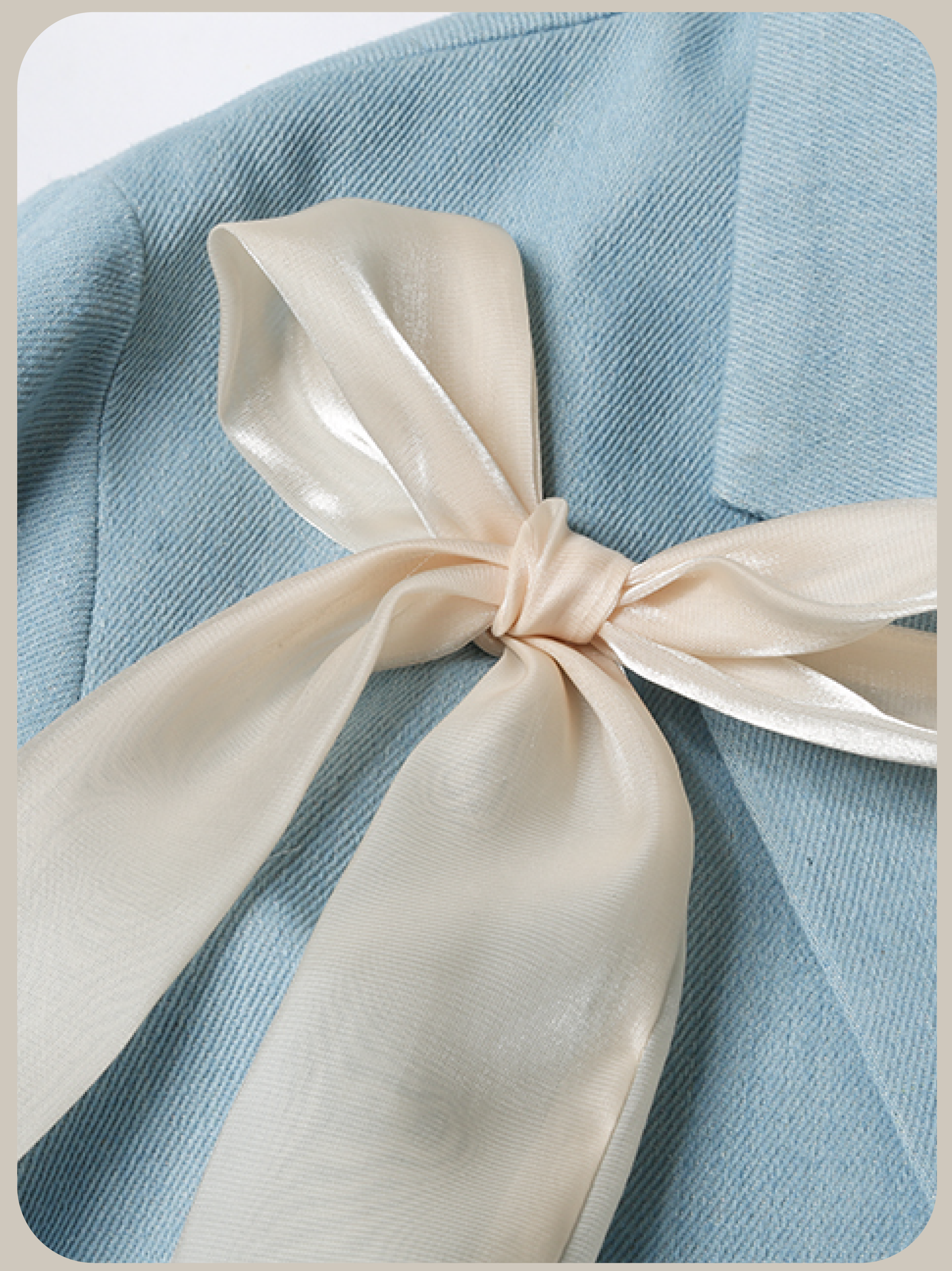 Ribbon Attacthed Black Jacket -- out of stock