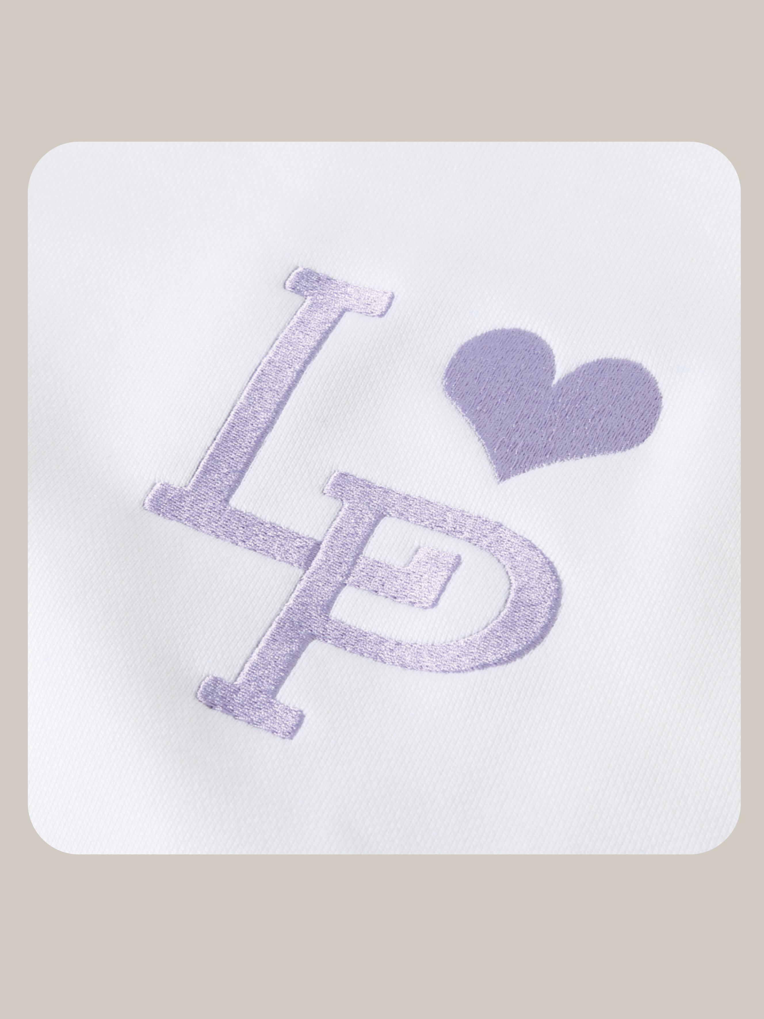 予約商品・LA POMME petit Light Purple Icon Sweater