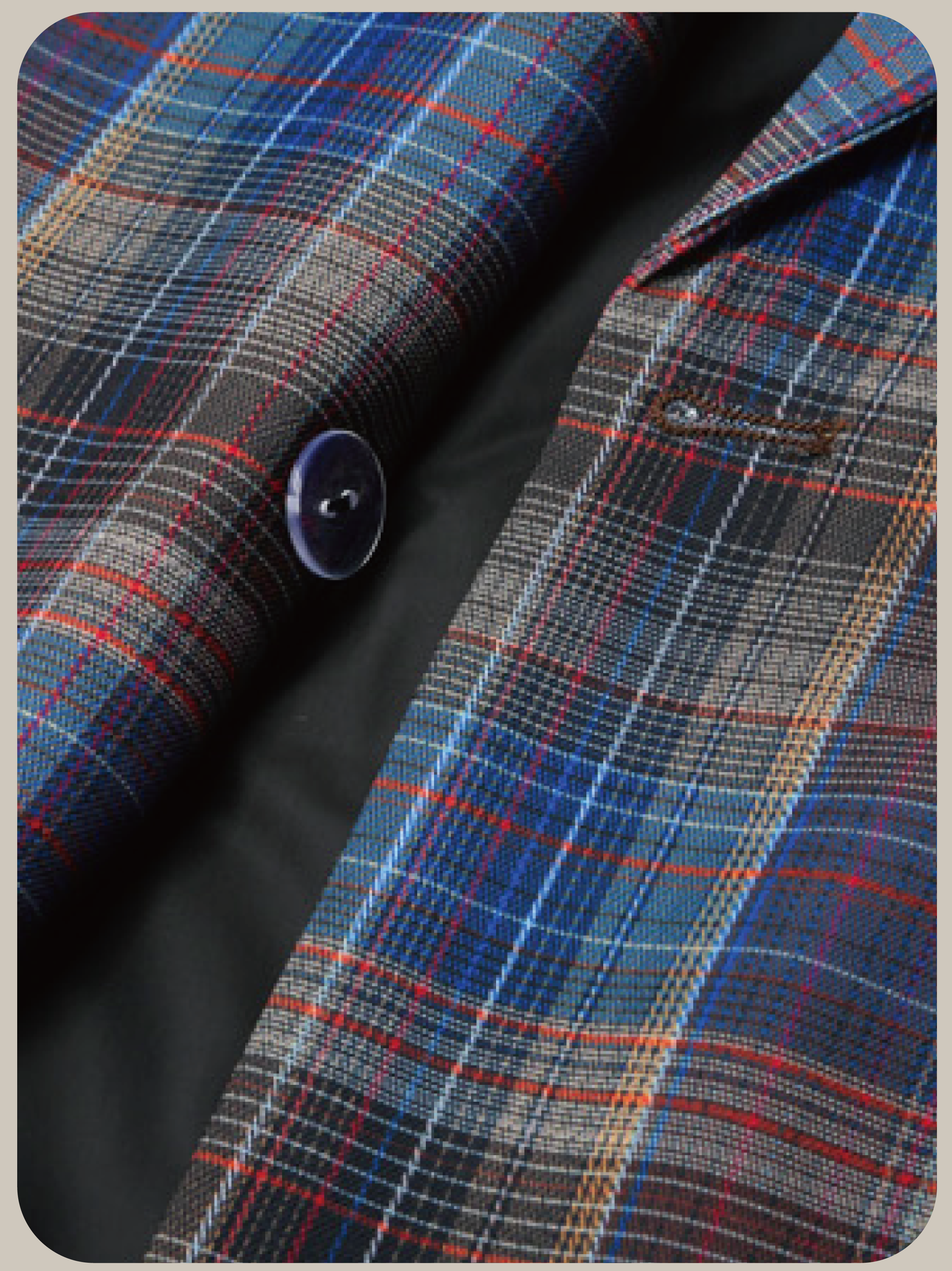 ・予約商品・Blue Gray Check Jacket/ブルーグレーチェックジャケット