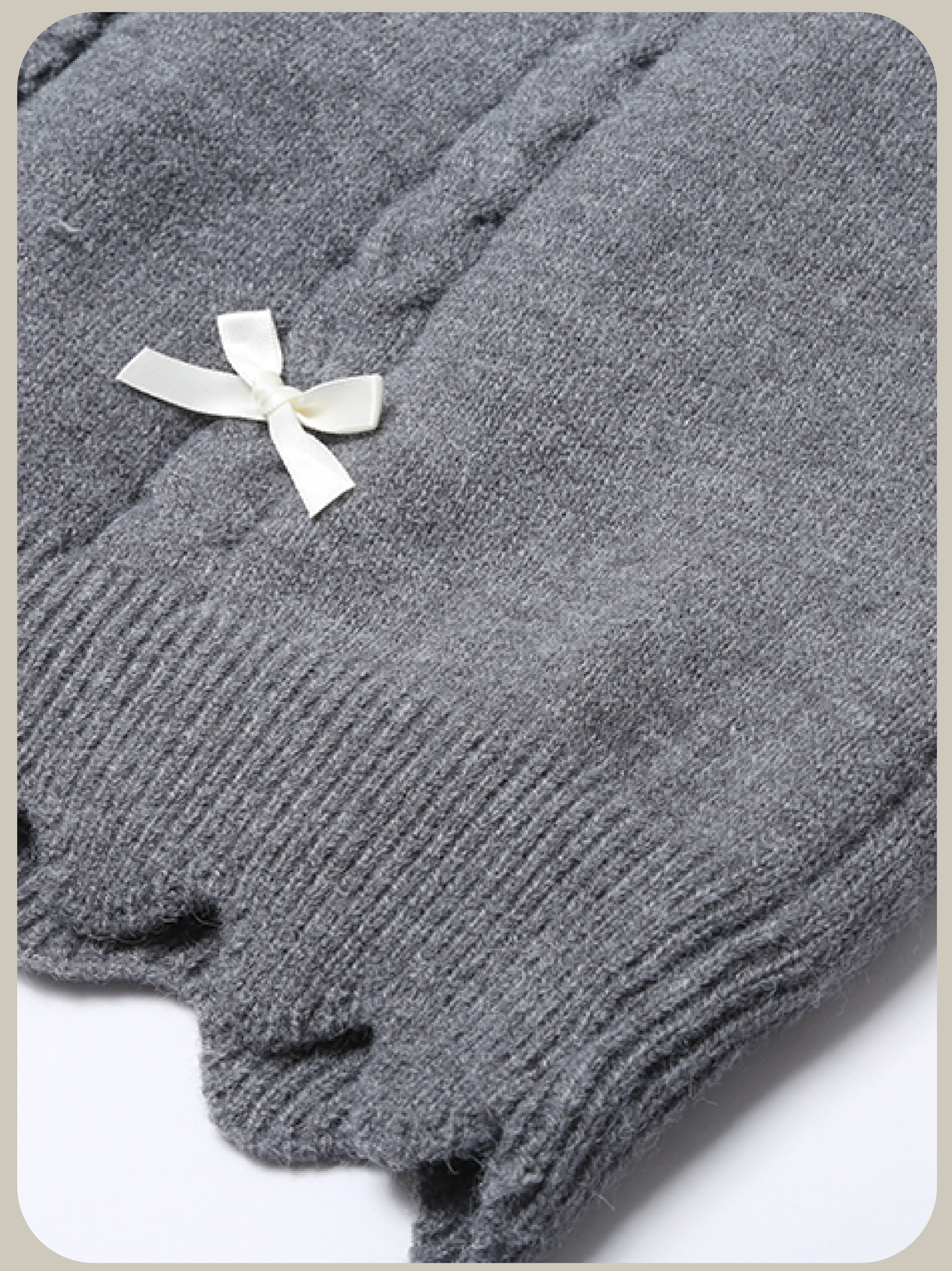 Layer Jeresy Ribbon Cardigan/レイヤードジャージーリボンカーディガン