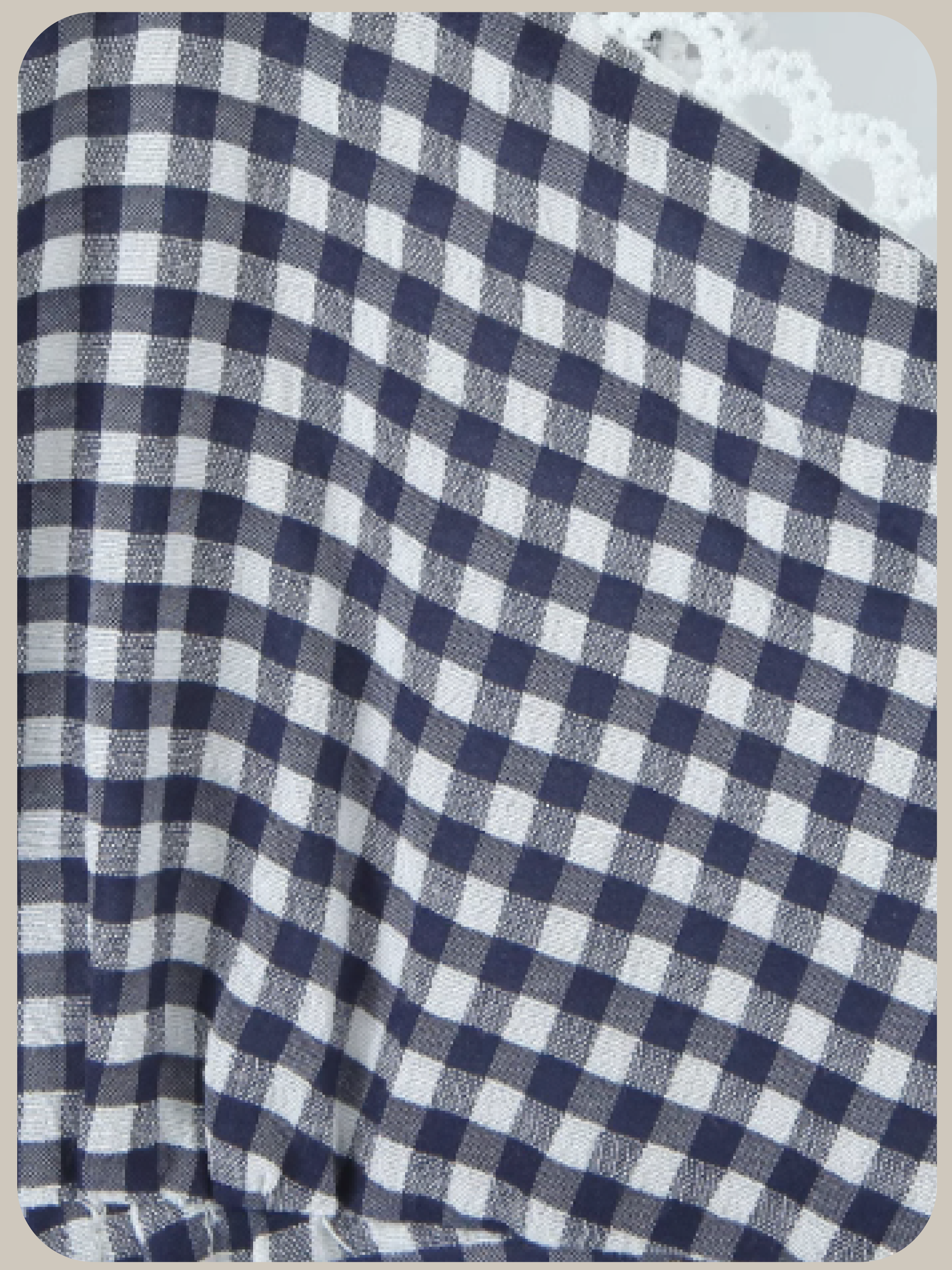 Peplum Check Vest Top/ペプラムチェックベストトップス