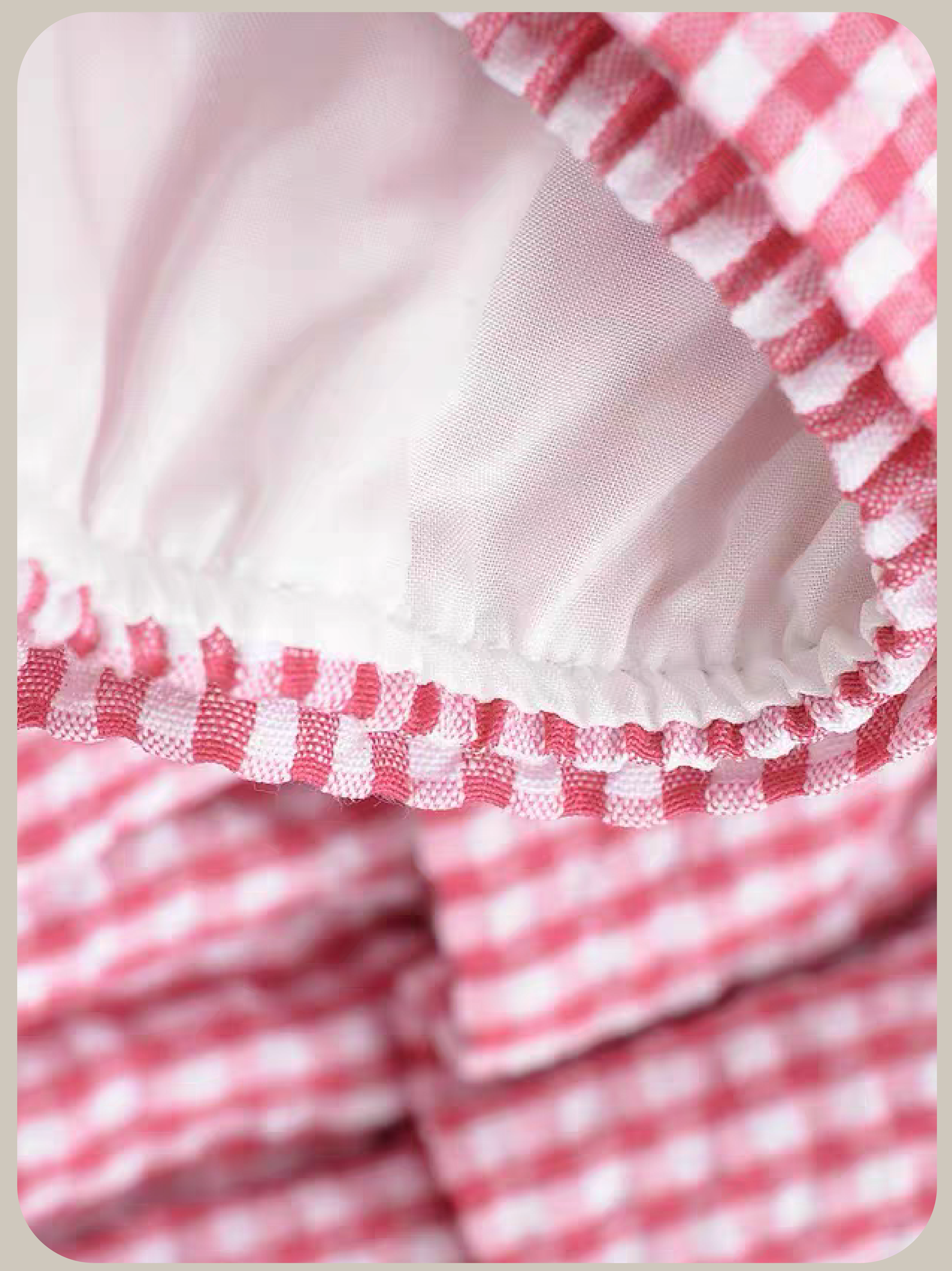 Sweet Bow Tiered Gingham Skirt/スウィートボウティアードギンガムスカート