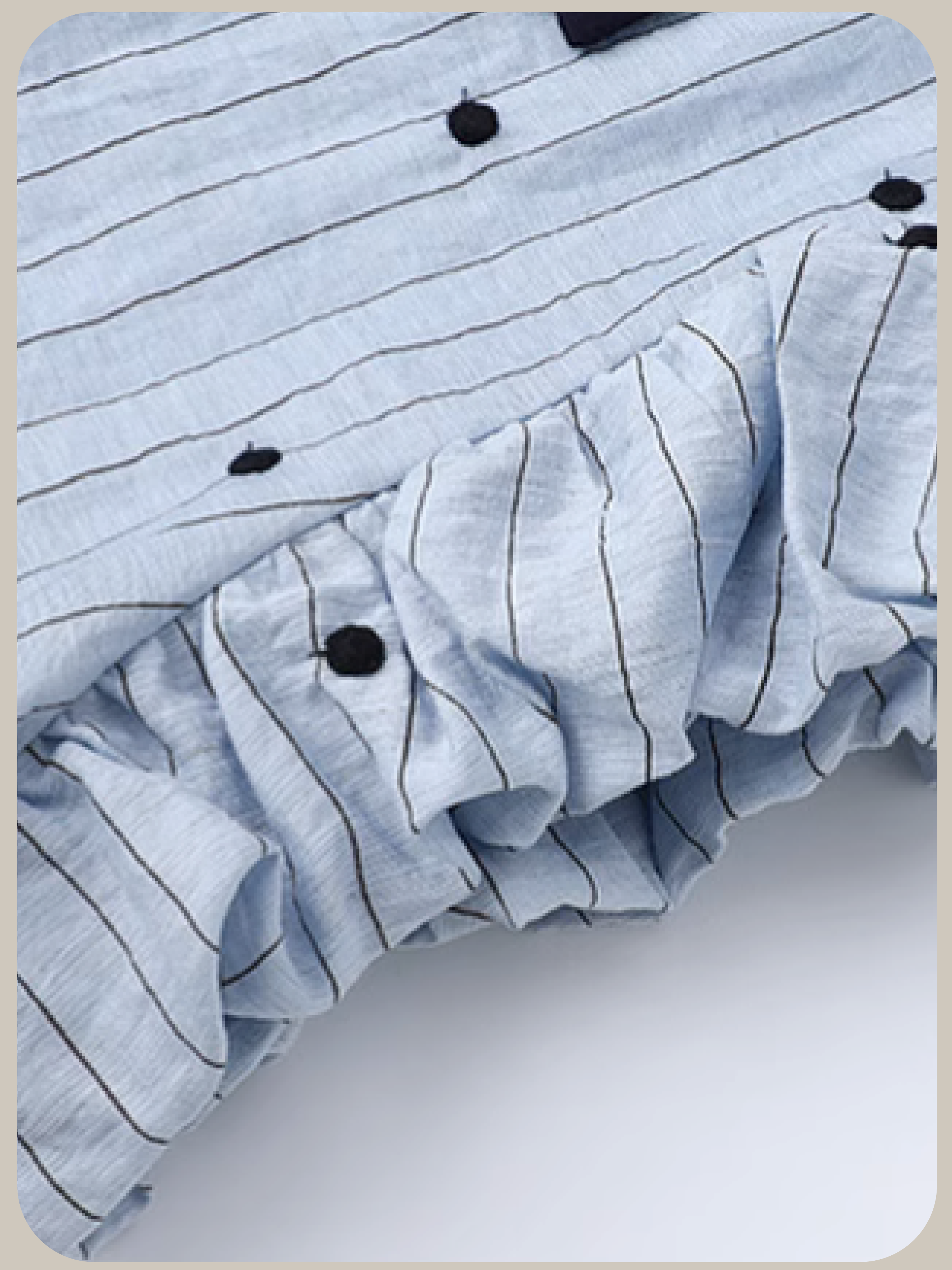 Asymmetry Dots Puff Shirt/アシンメトリードットパフシャツ