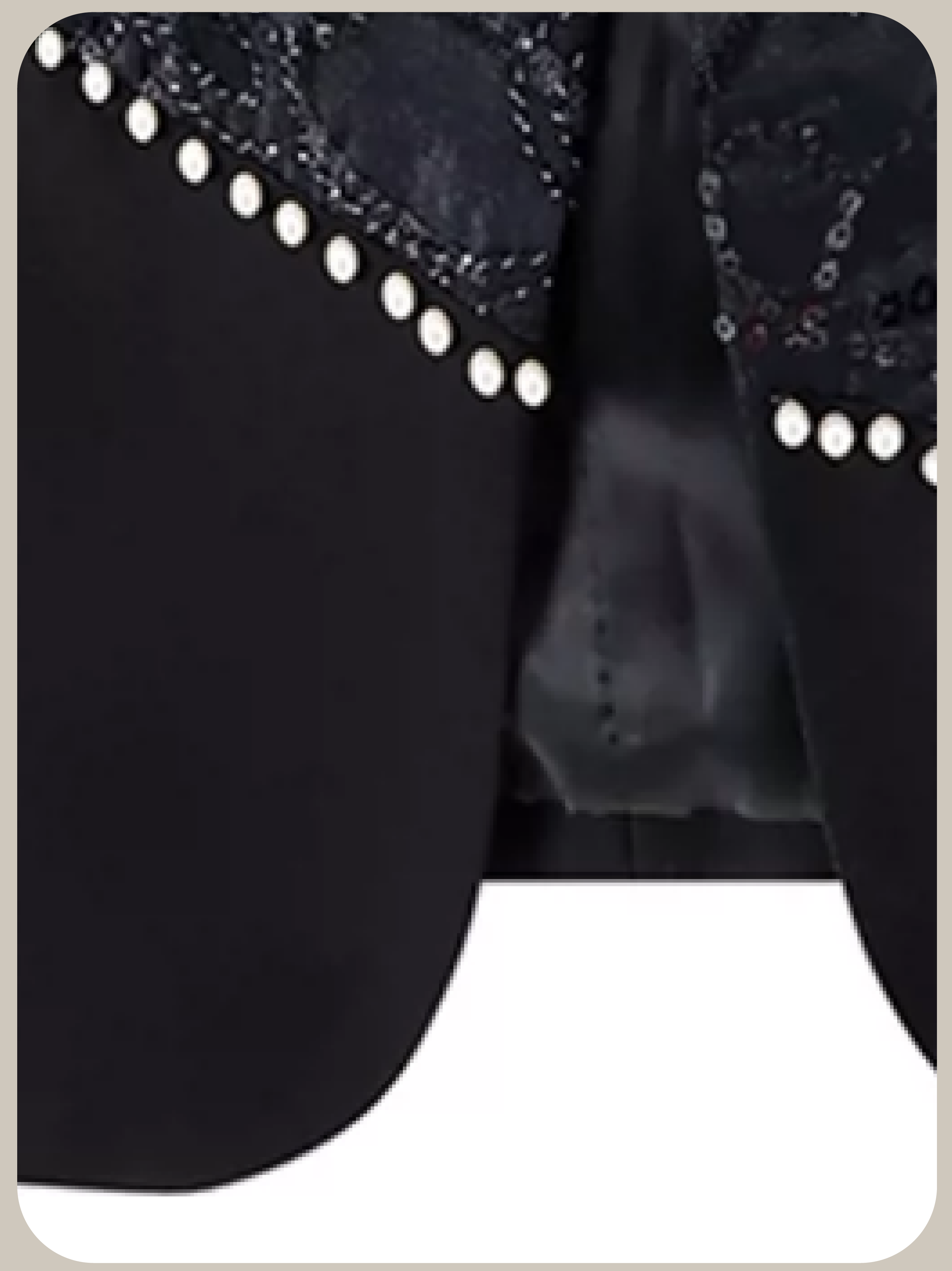 Texture Sequin Design Pearl Jacket/テクスチャースパンコールデザインパールジャケット