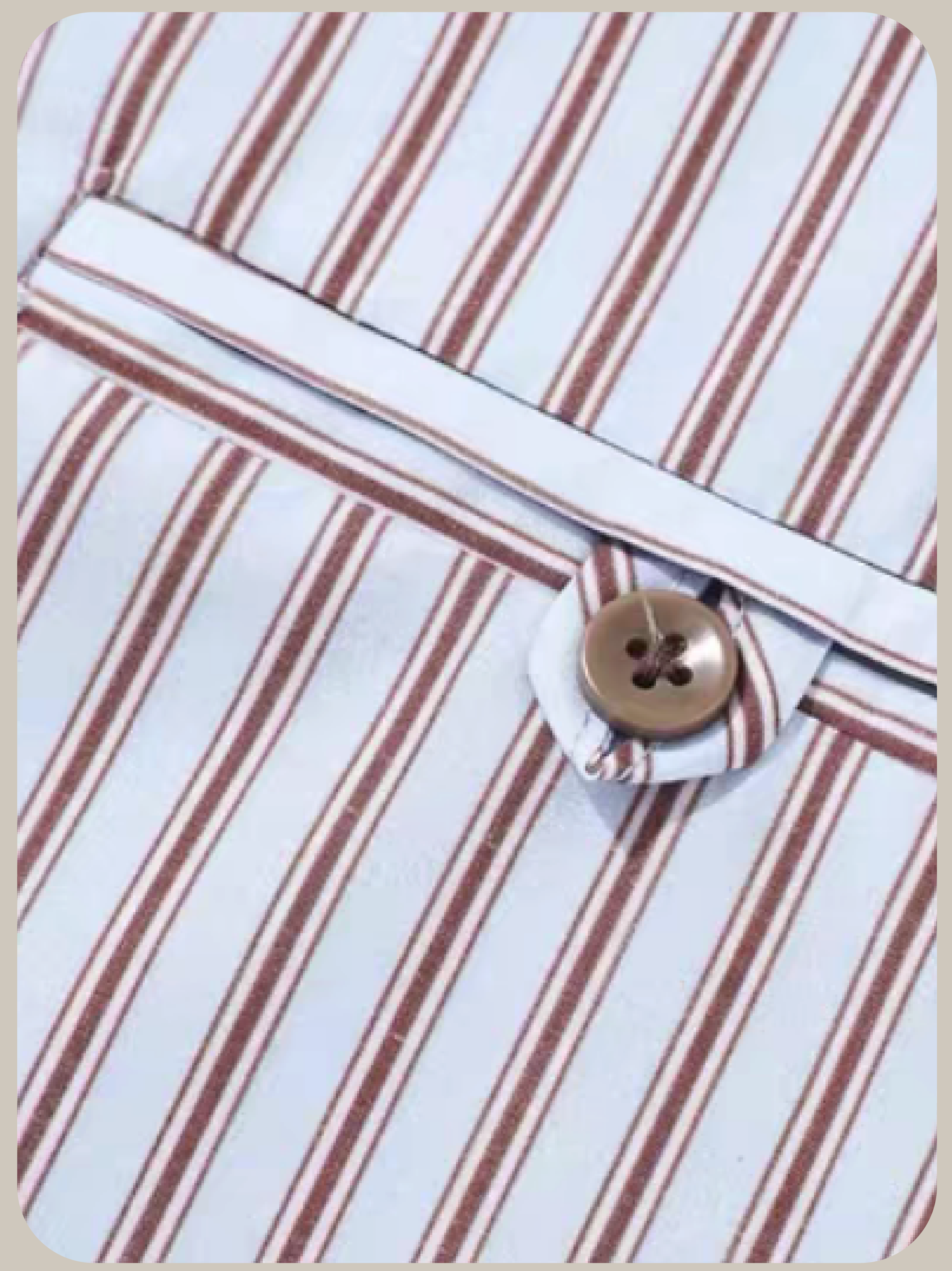 Asymmetry Stripe Button Shirt/アシンメトリーストライプボタンシャツ
