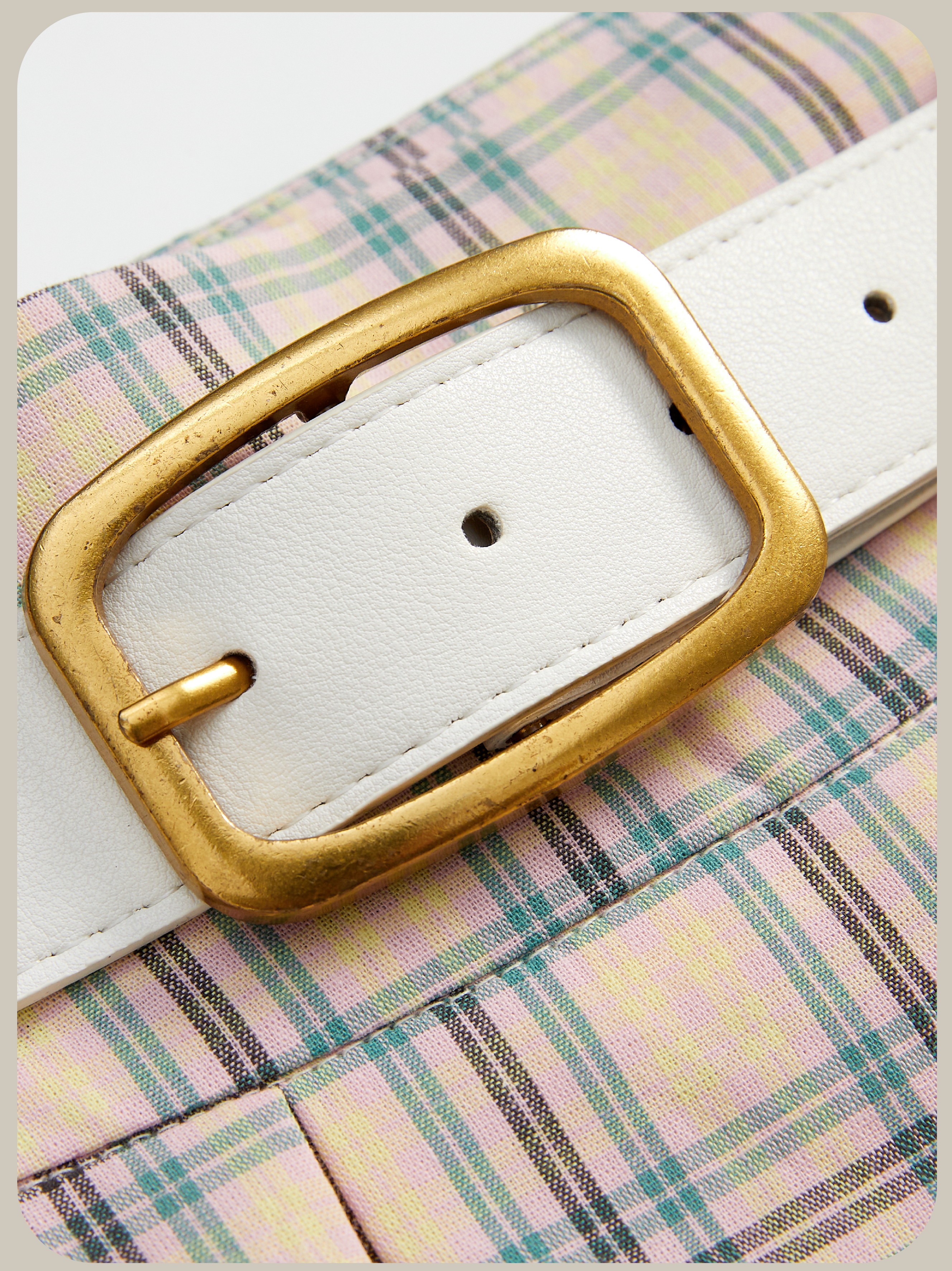 ・予約販売・Cheerful Plaid Patchwork Set Up/チェック柄パッチワークセットアップ