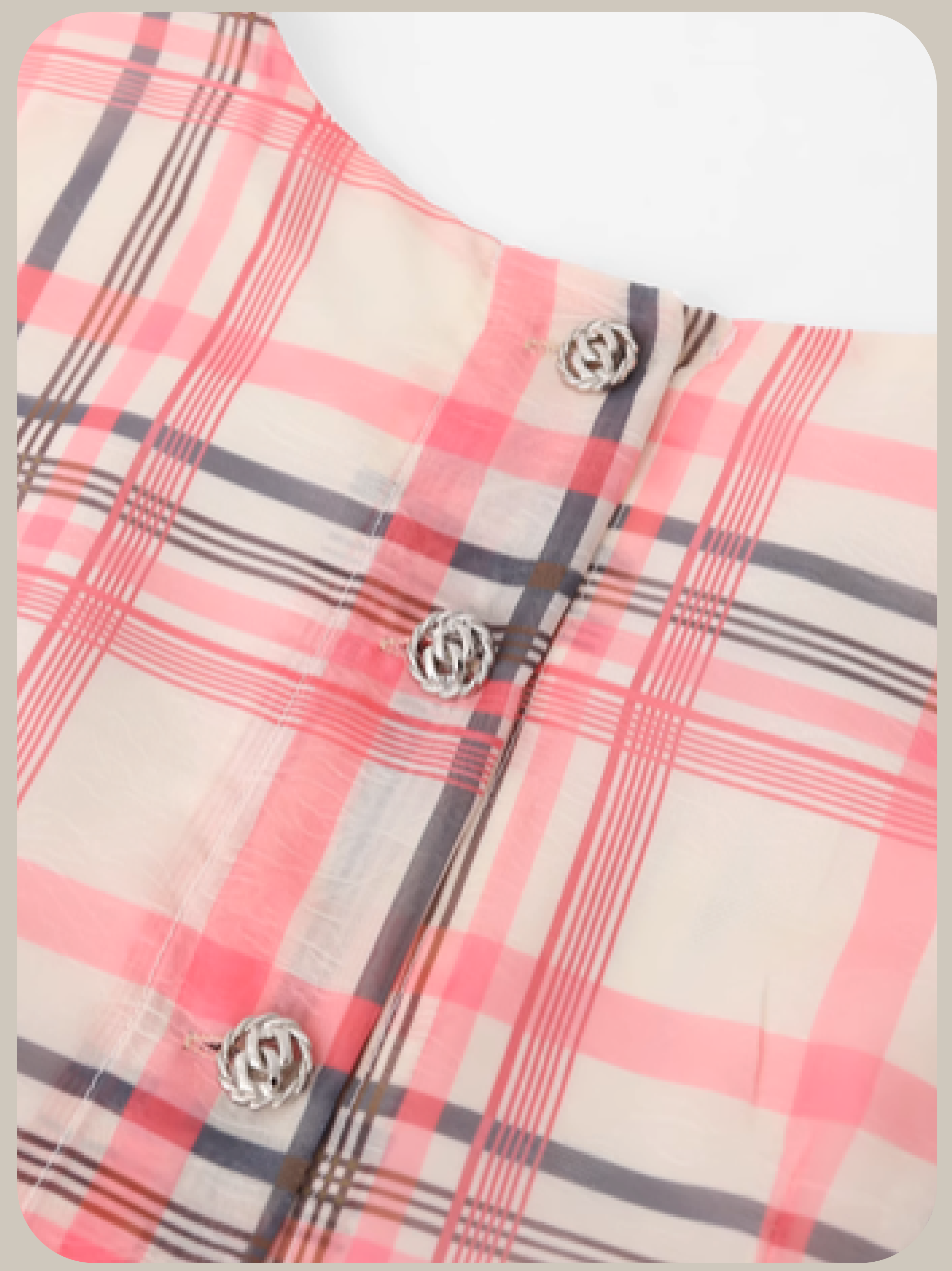 Back Button Pink Vest Dress/バックボタンピンクベストドレス